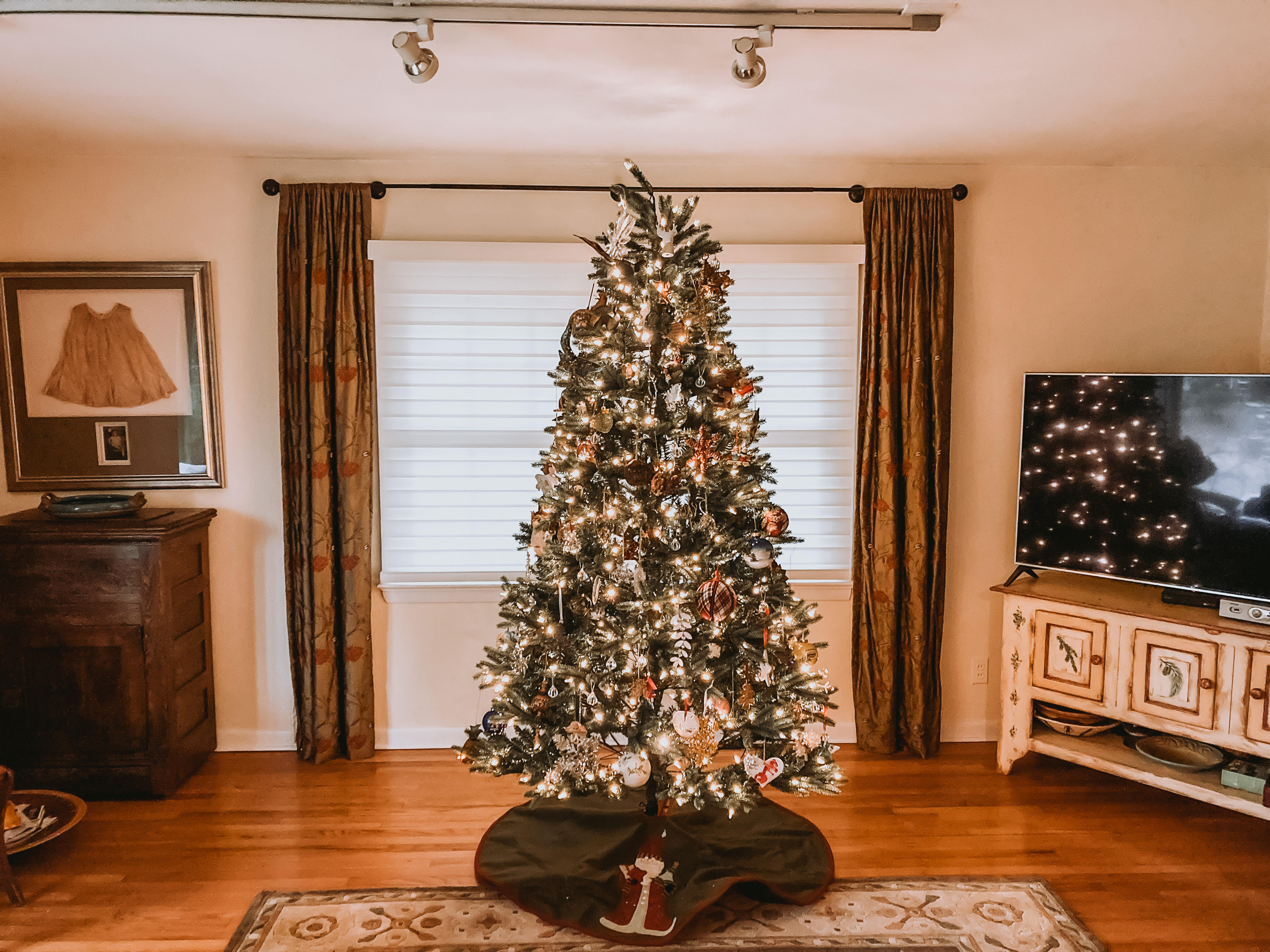 These Sheer Shades completed this living room look perfectly in Colts Neck, NJ just in time for the Holiday Season.