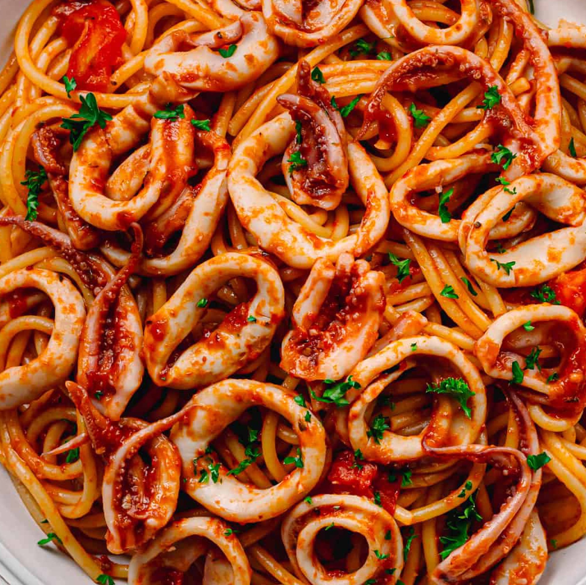 Spaghetti Calamari Giardino