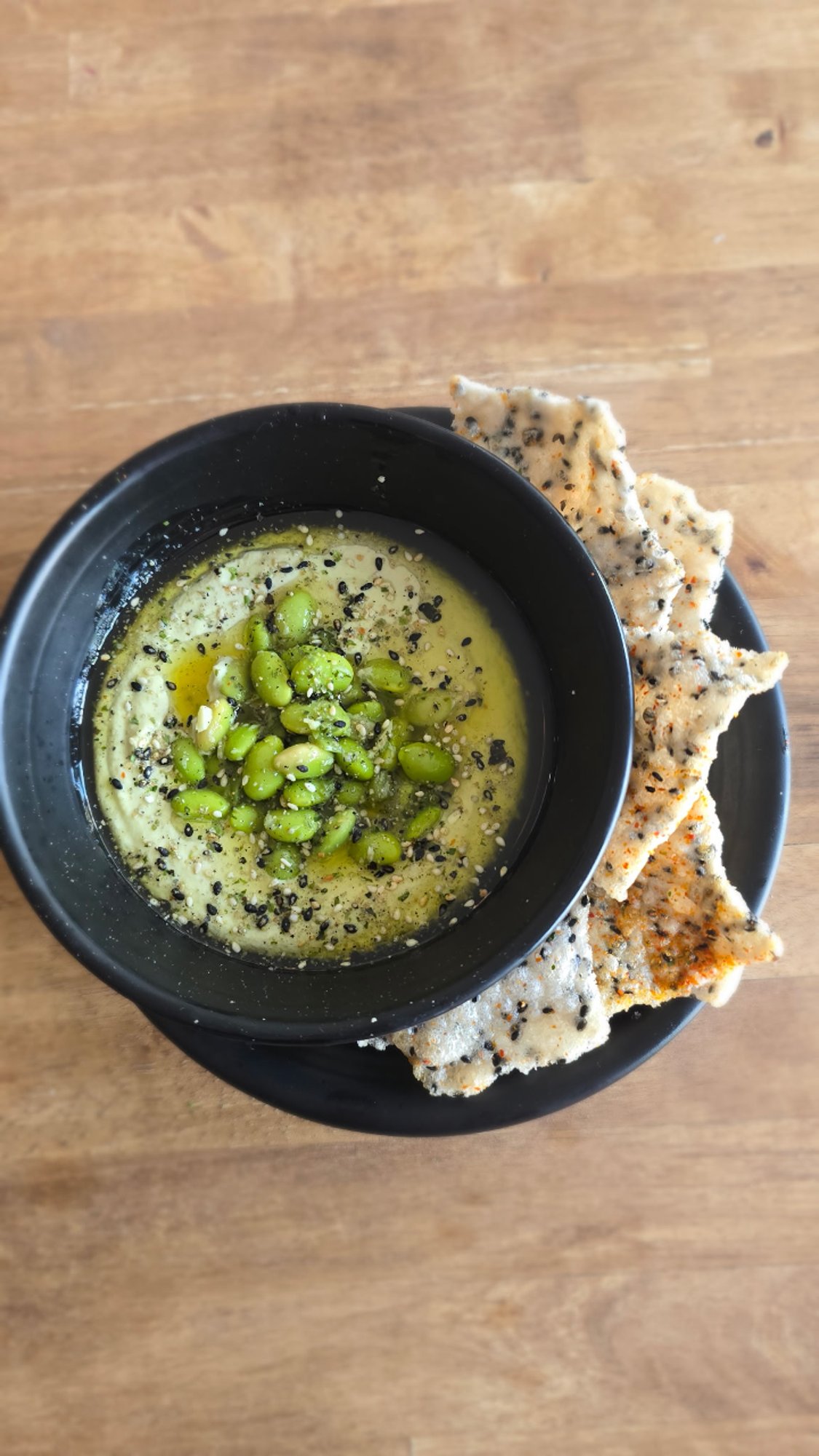 Edamame Chips & Dip