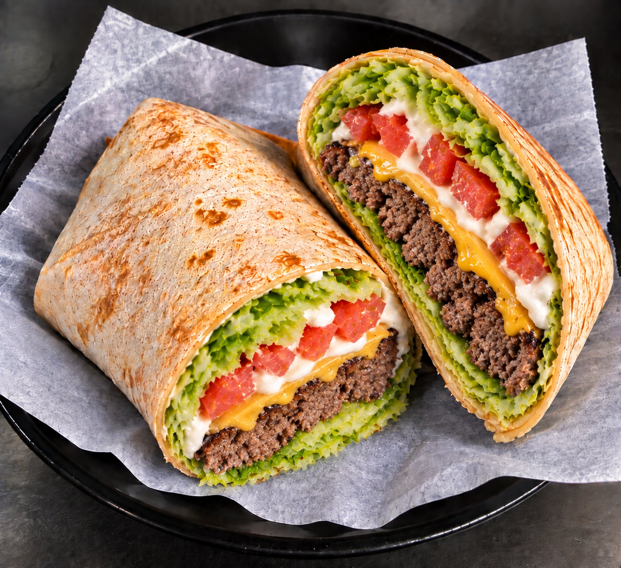 Hamburger Wrap