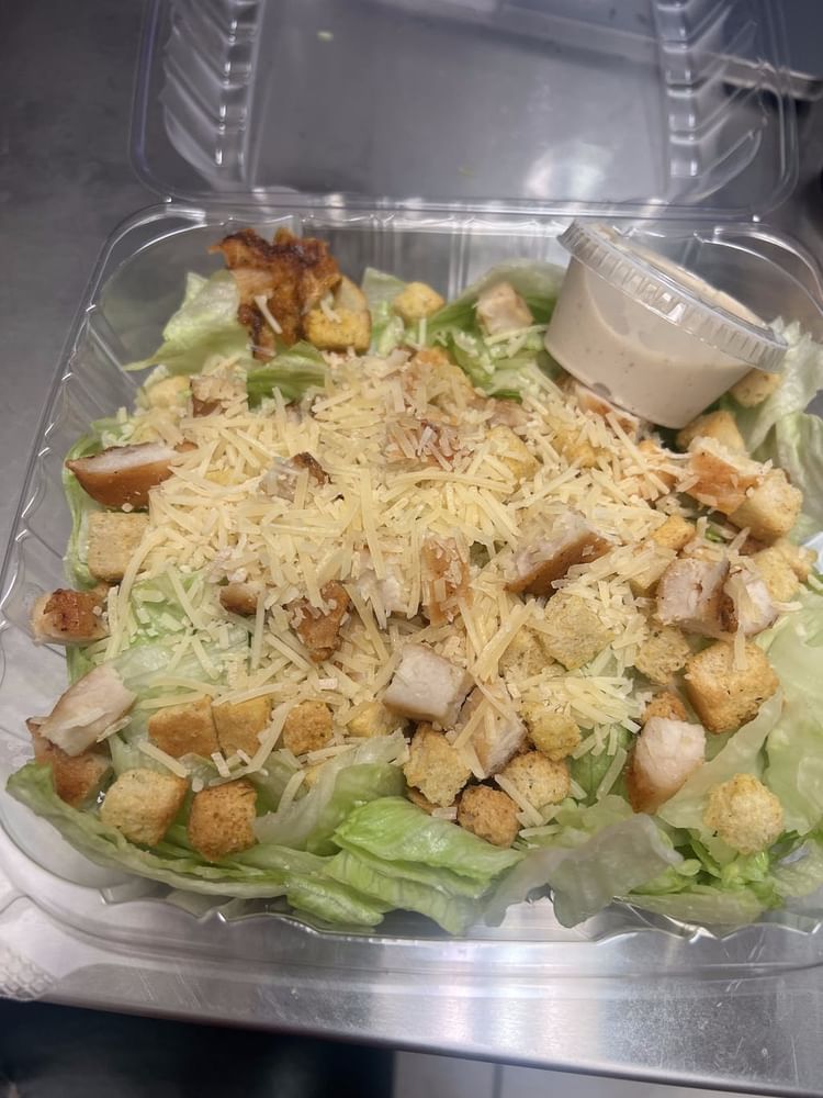 Grilled chicken Caesar salad