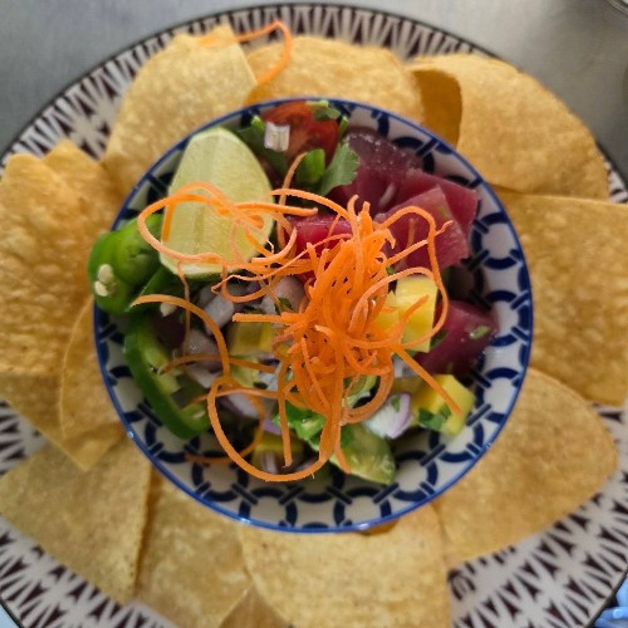 Tuna Mango Avocado Ceviche