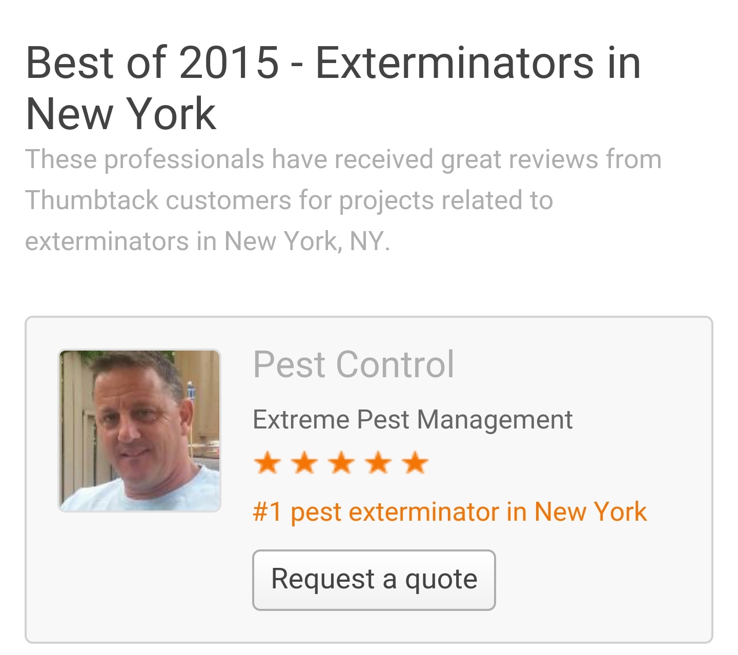 Extreme Pest Management Photo