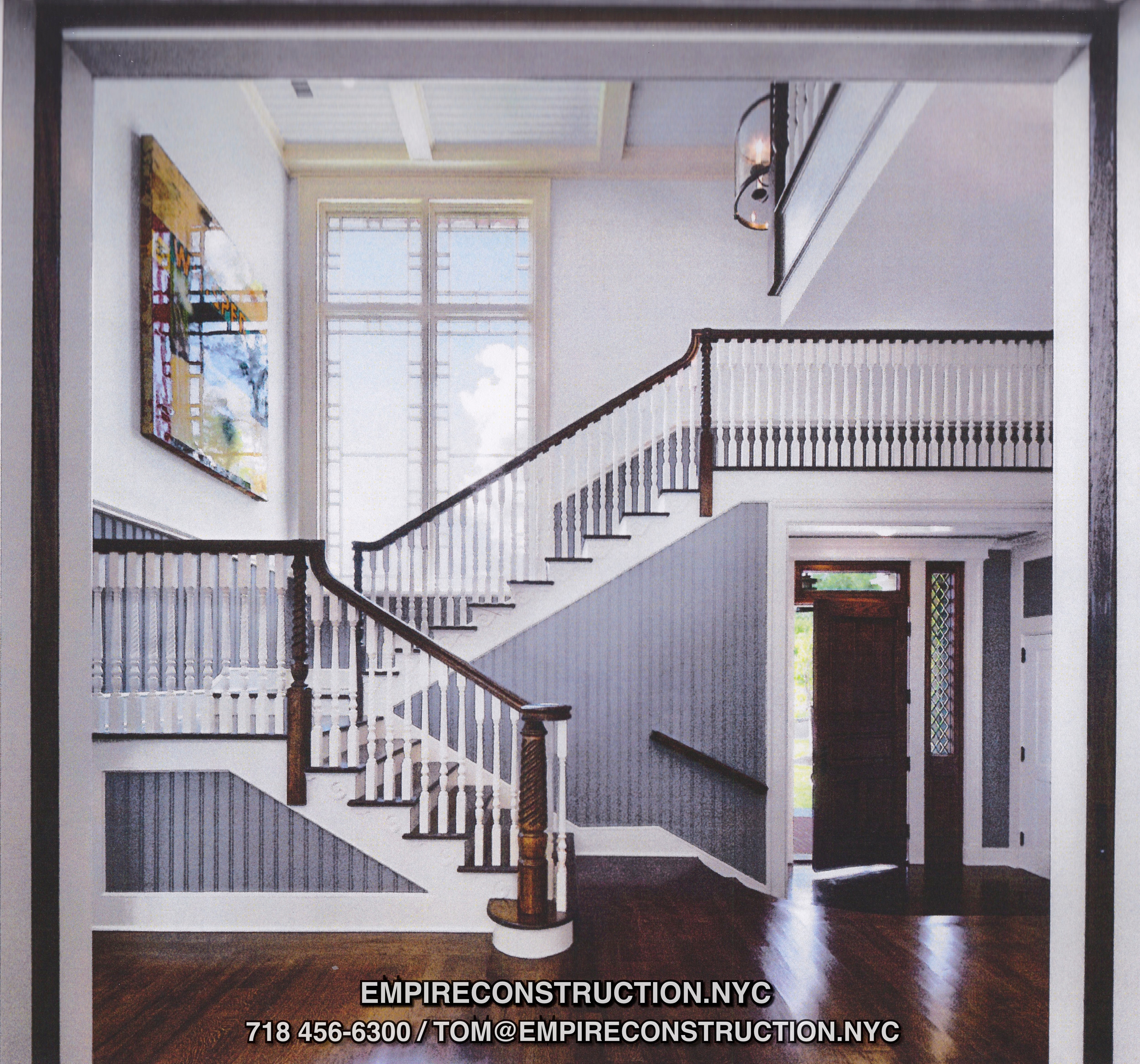 Custom, run-to-profile staircases, railings and stair parts - coordinated, finished and installed in any type of high finish structure. 