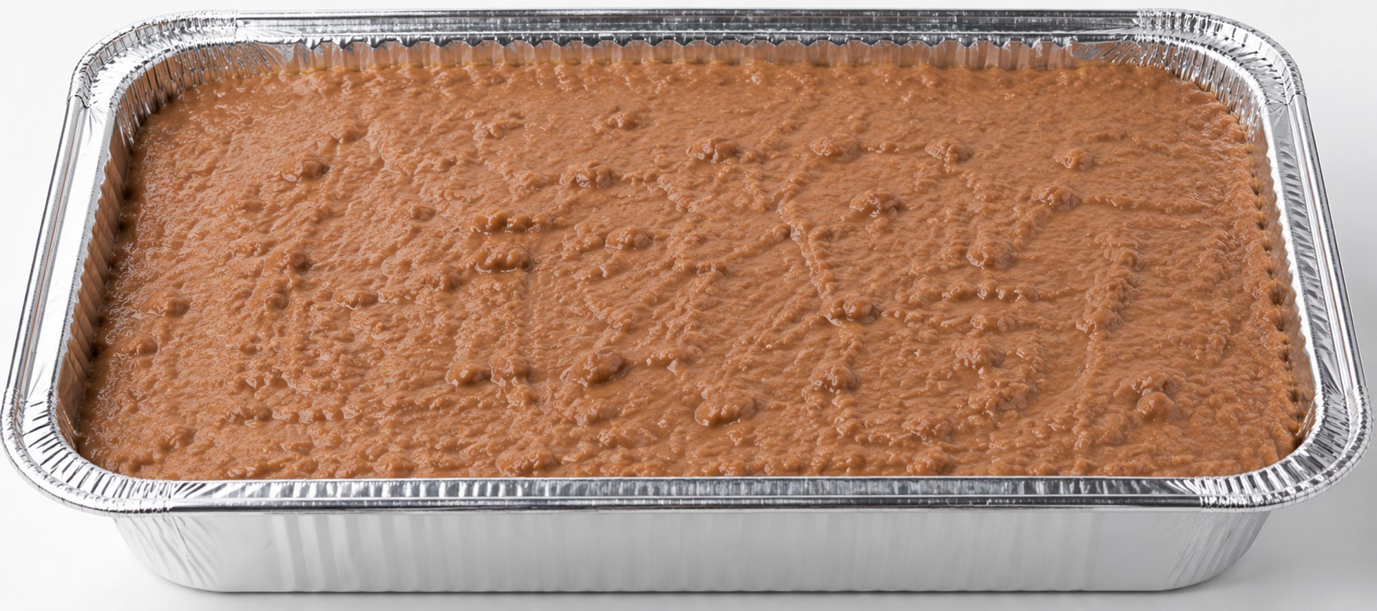 Refried pinto beans tray