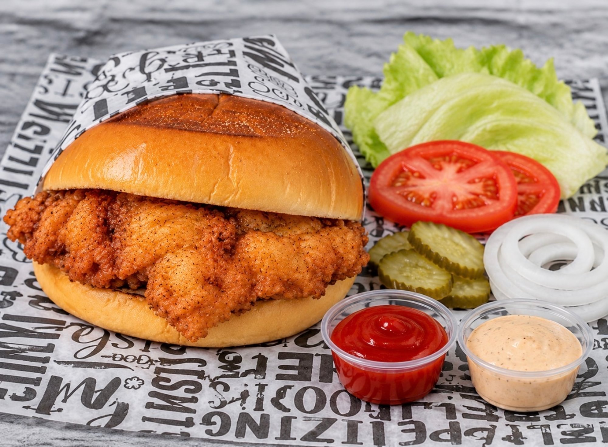 Build Your Own Chicken Burger