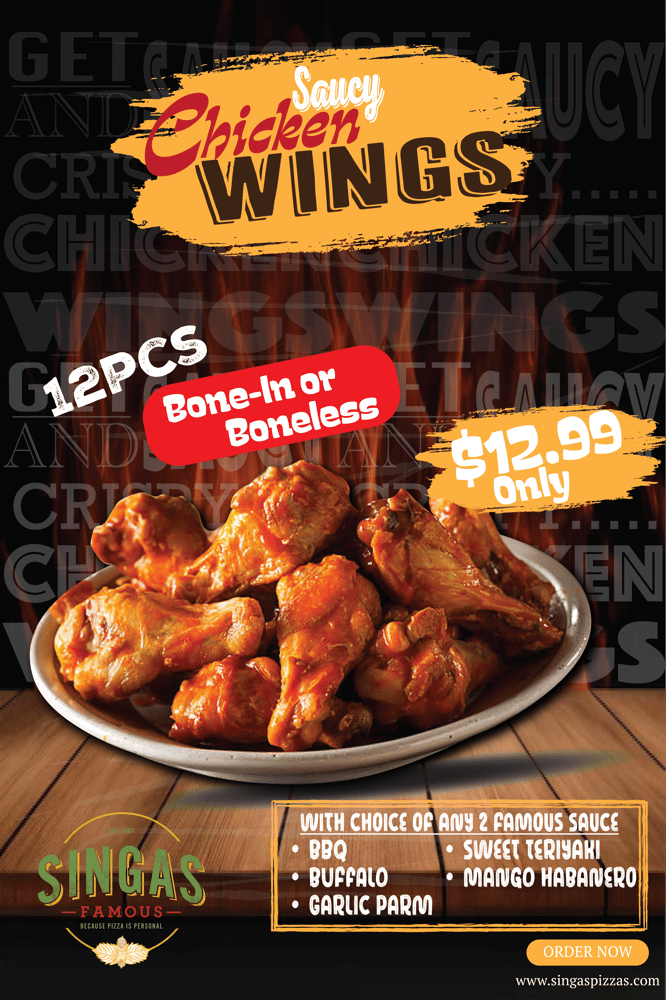 12 Chicken Wings
