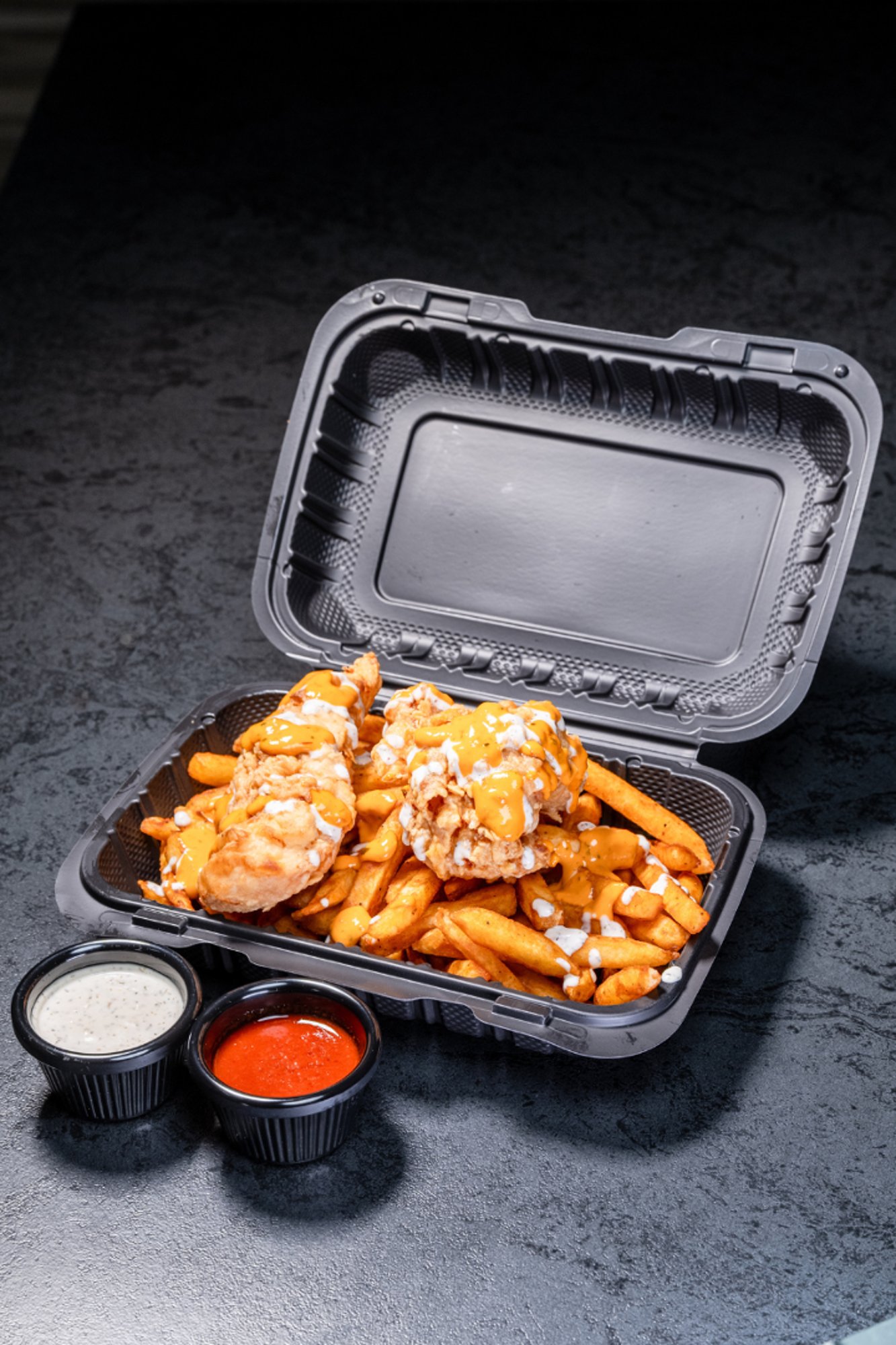 Fried Tender Over-Fries