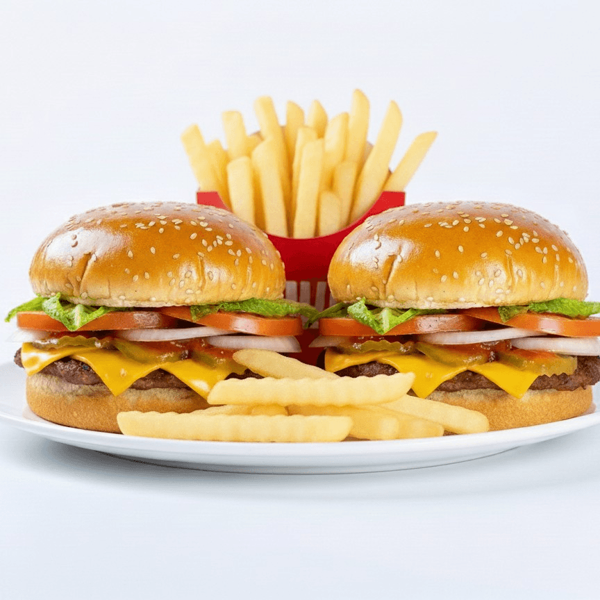 2 Cheeseburger Meal Special