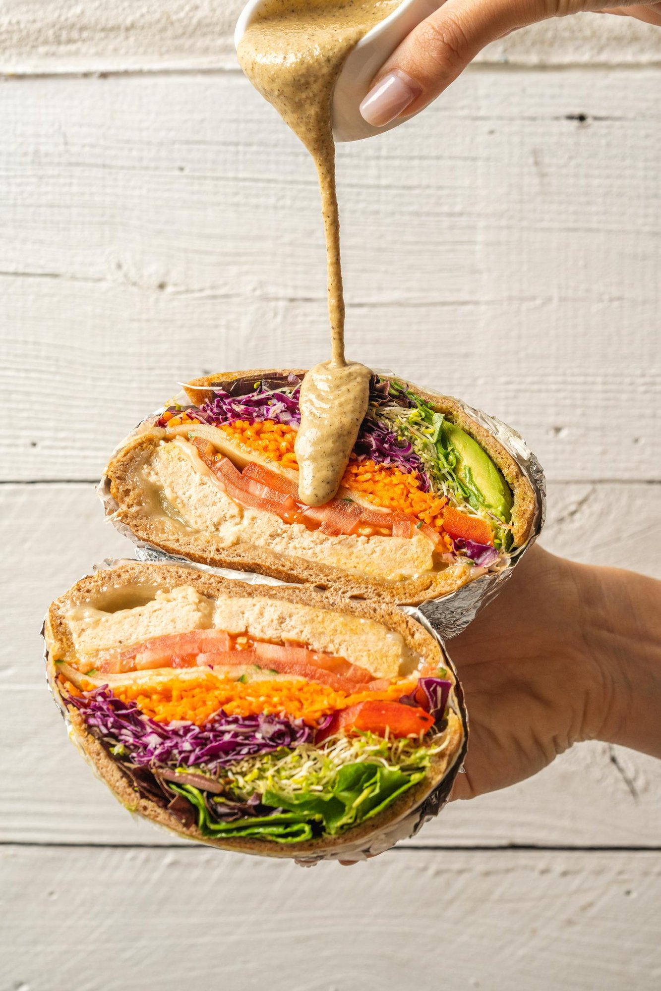 Turkey Burger Pita Melt