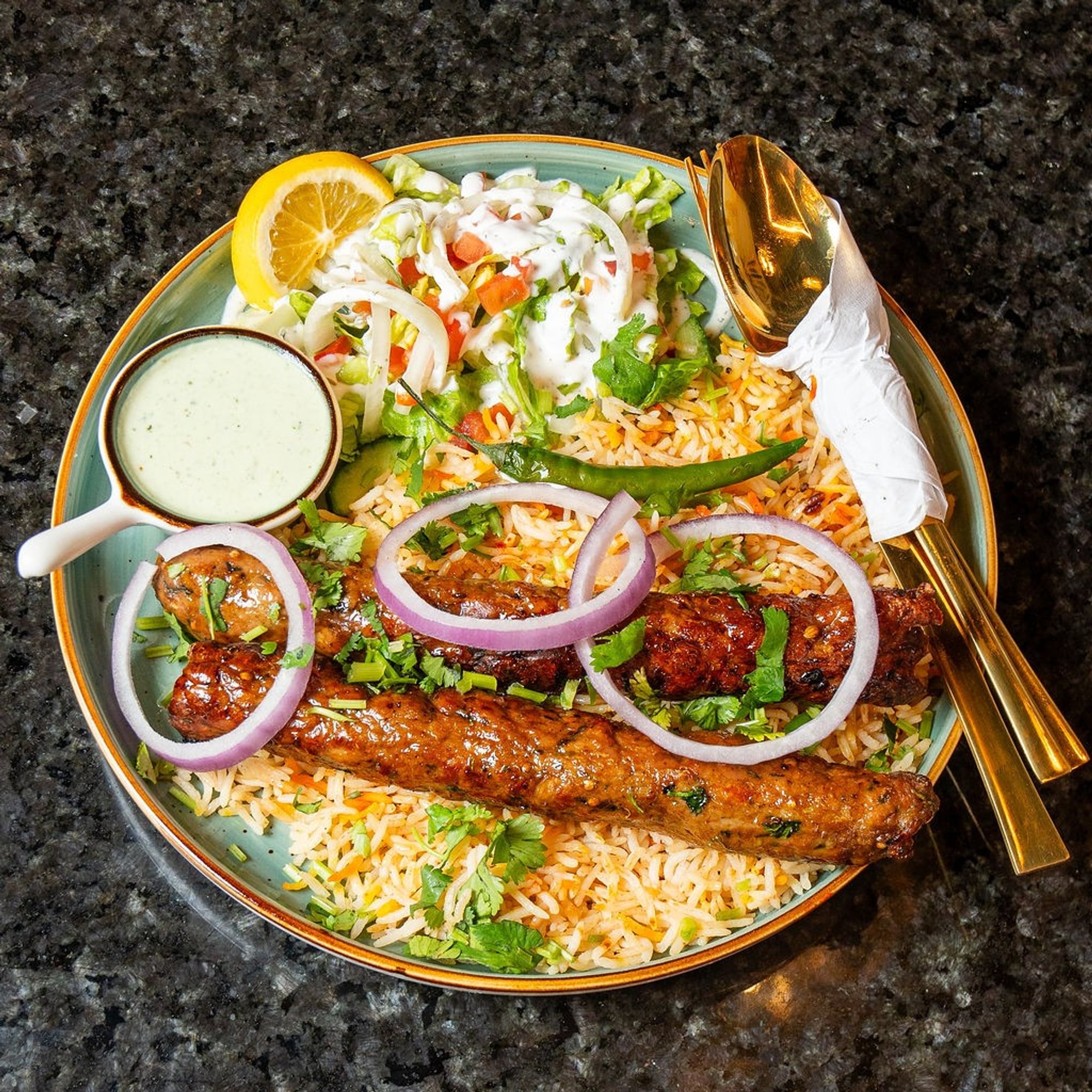 Chicken Seekh Kabob Entree