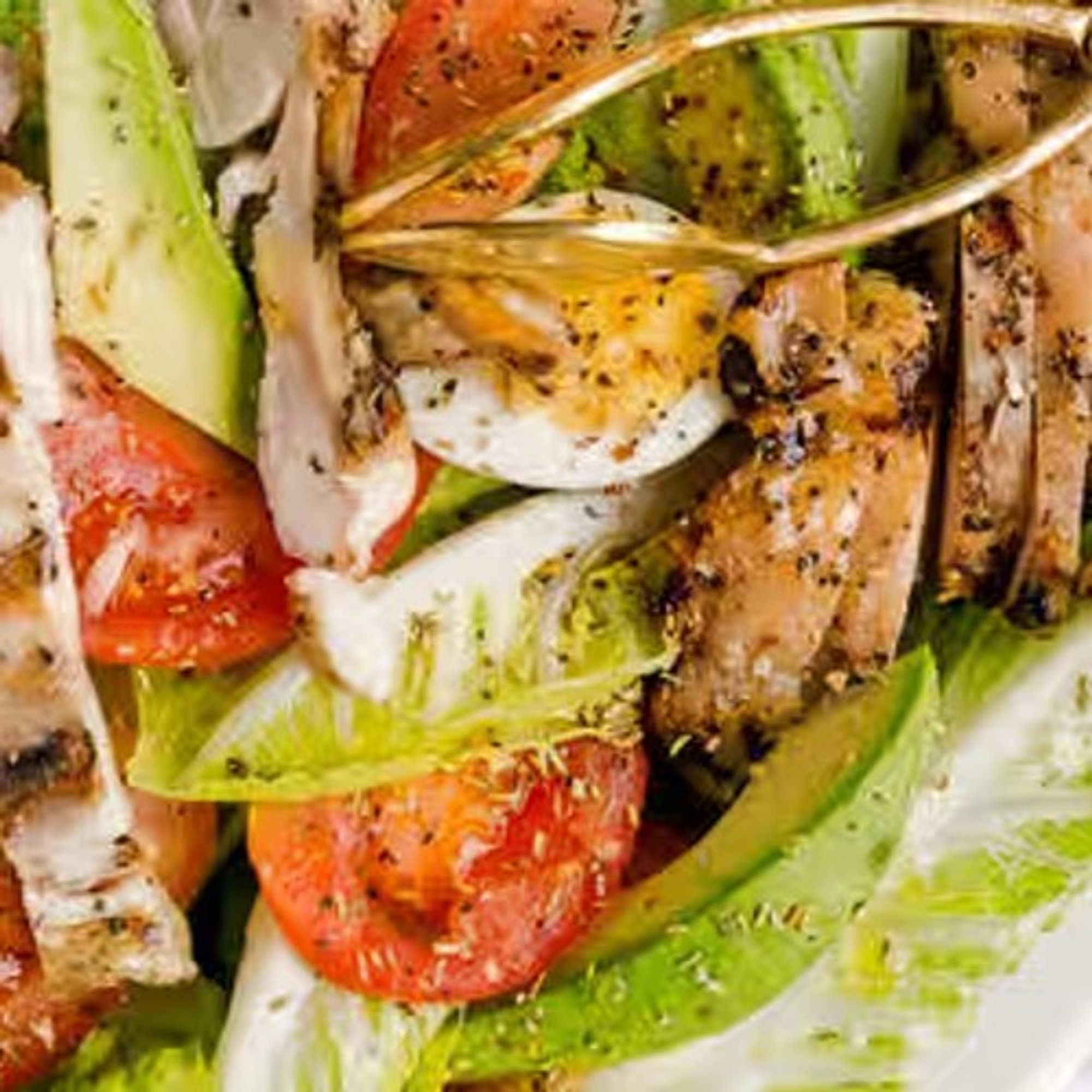 Grilled or Fried Chicken Caesar Salad