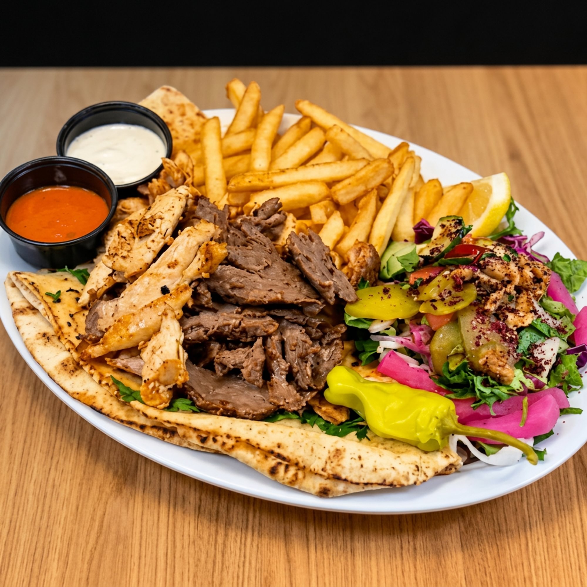 Plate Mixed Meat