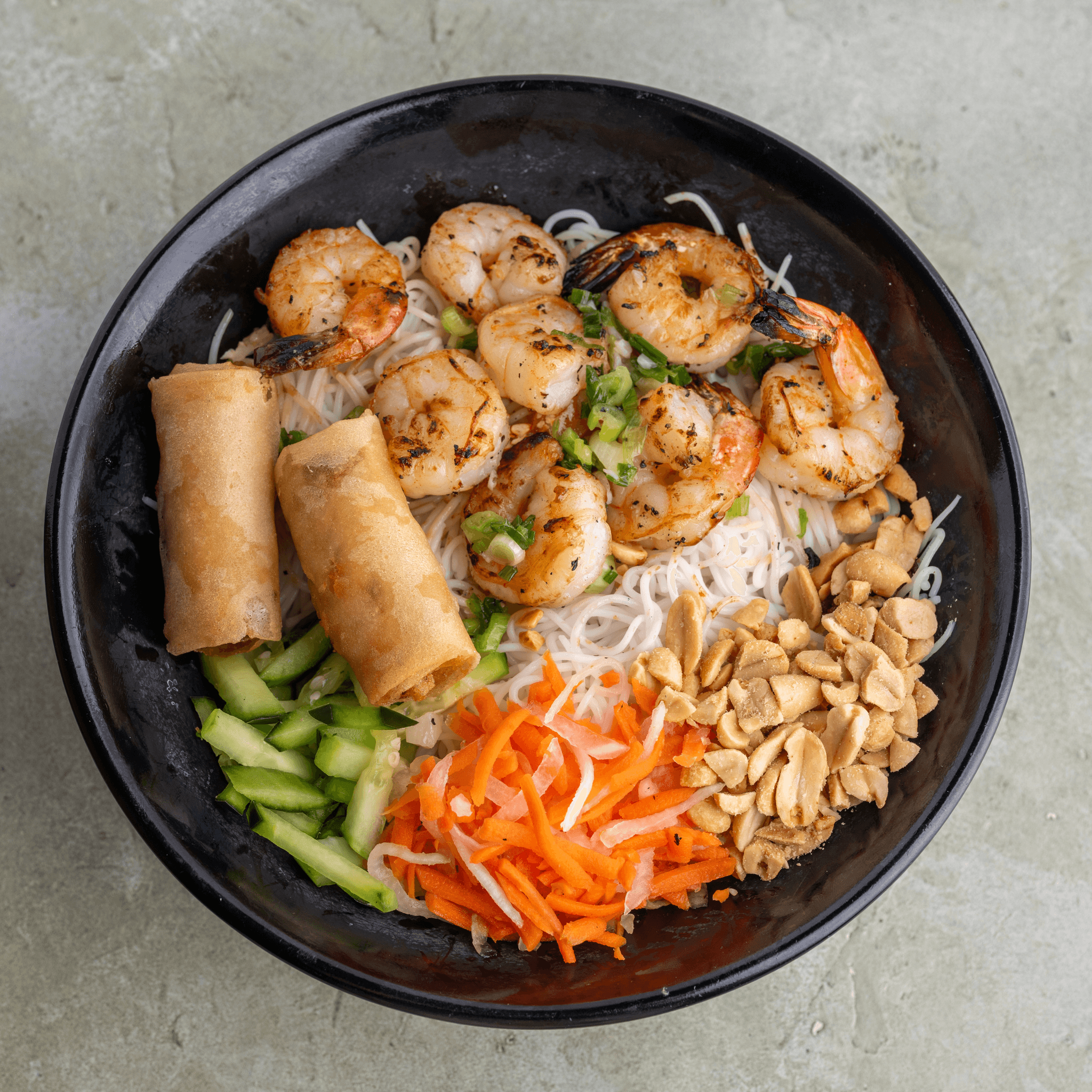 Double Combo Vermicelli Bowl - Grilled Shrimp & Eggroll