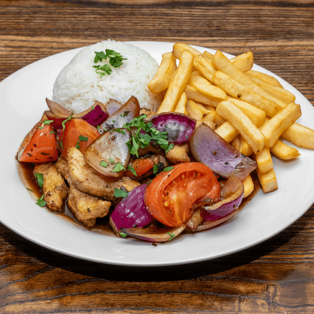 Pollo Saltado Plate