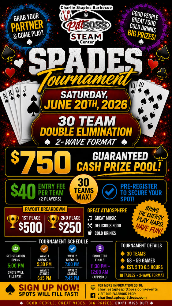 Spades Tournament - One Team