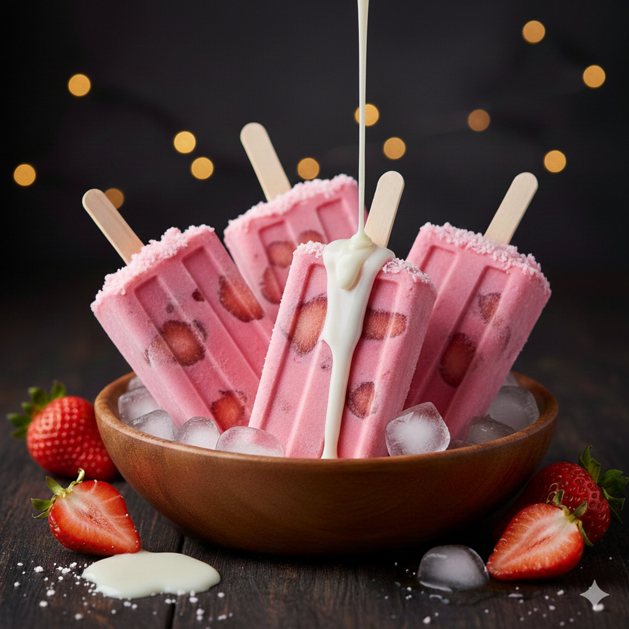 Paleta Fresa c/ leche