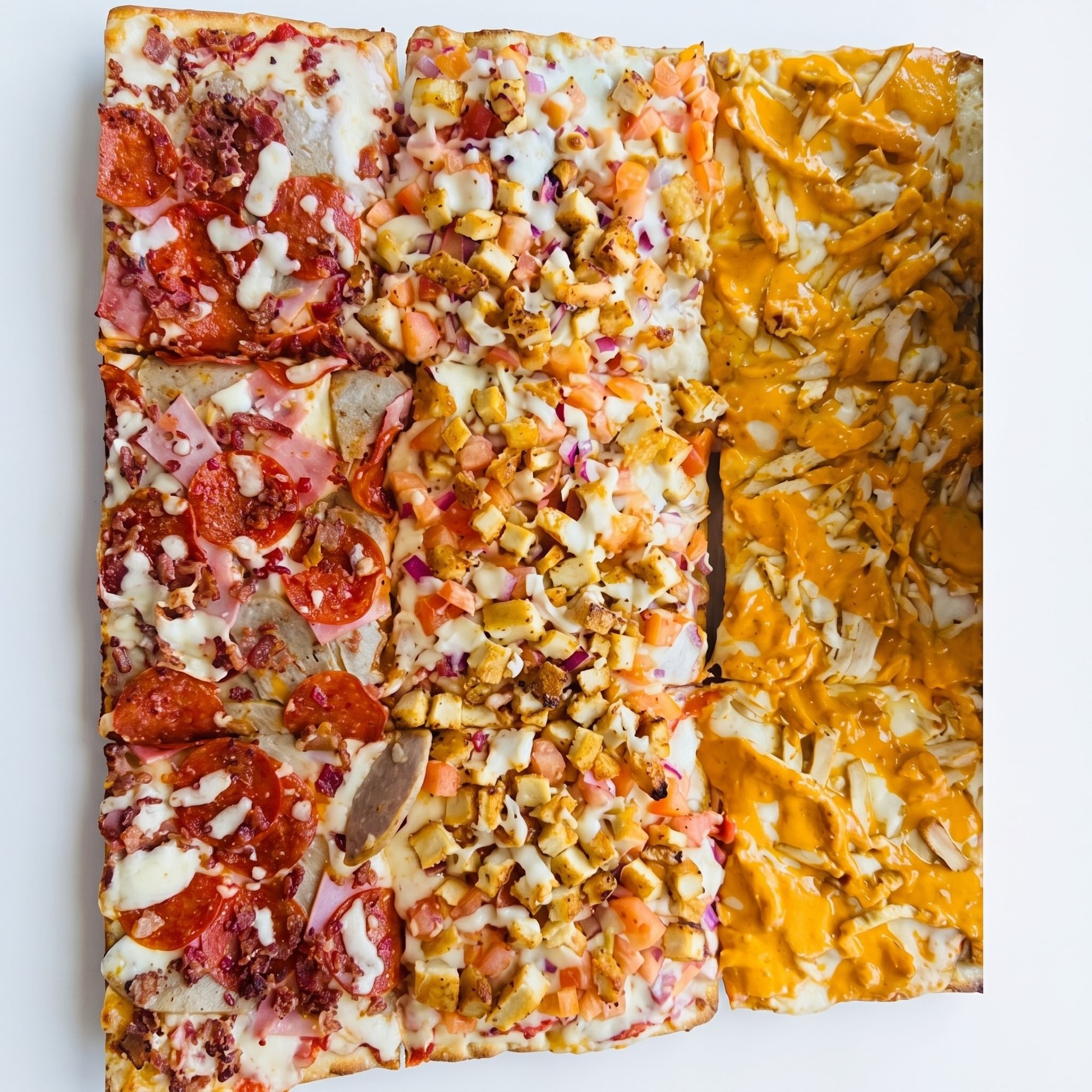 Meat-Lover Grandma Square Pizza