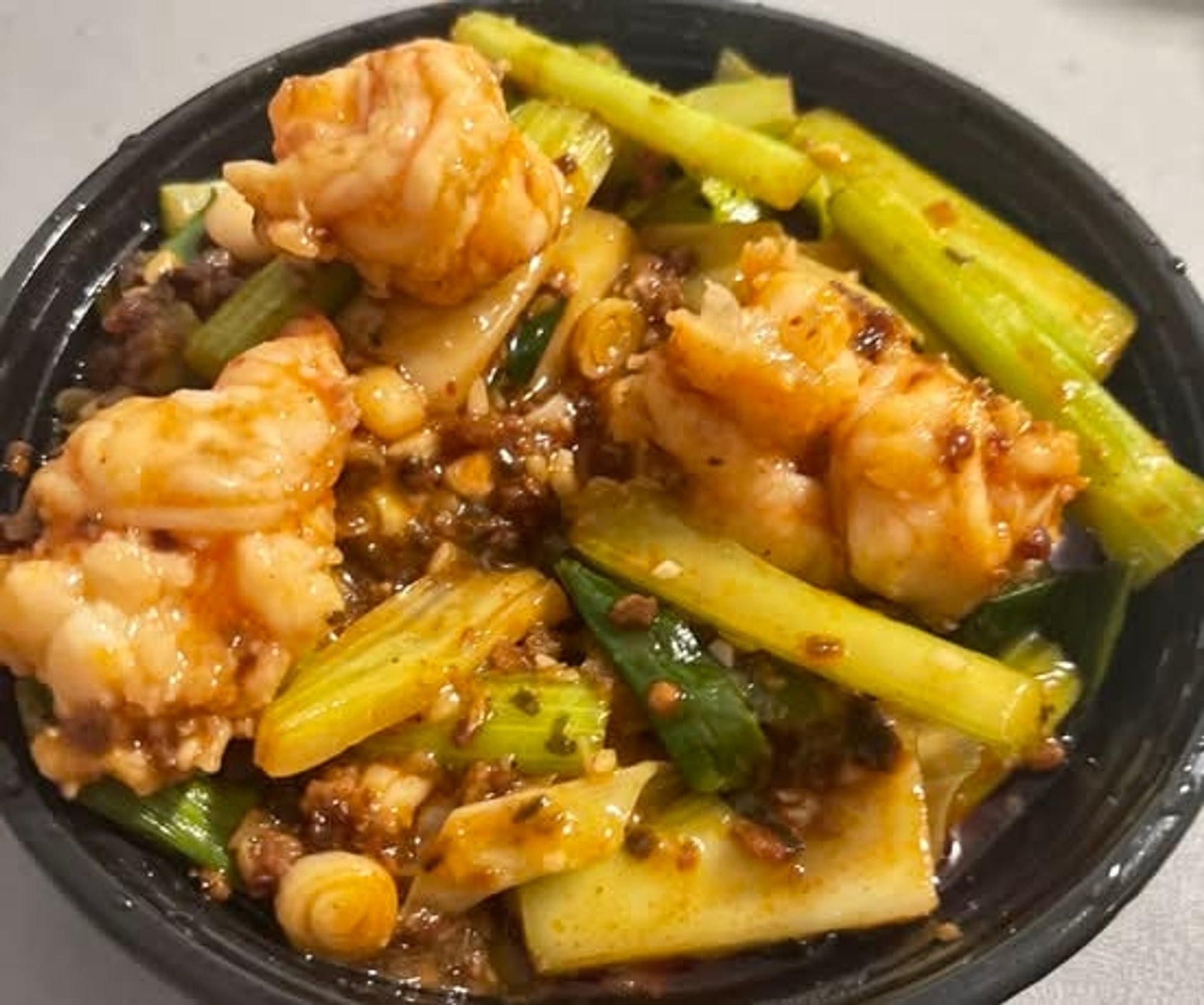 成都大 Sauteed Jumbo Shrimp with ChengDu Spiced Chili and Minced Pork
