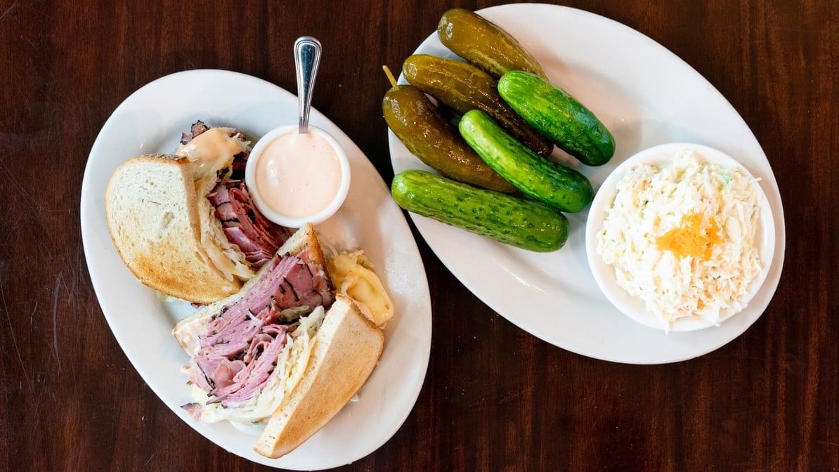 Reuben with Pastrami Sandwich