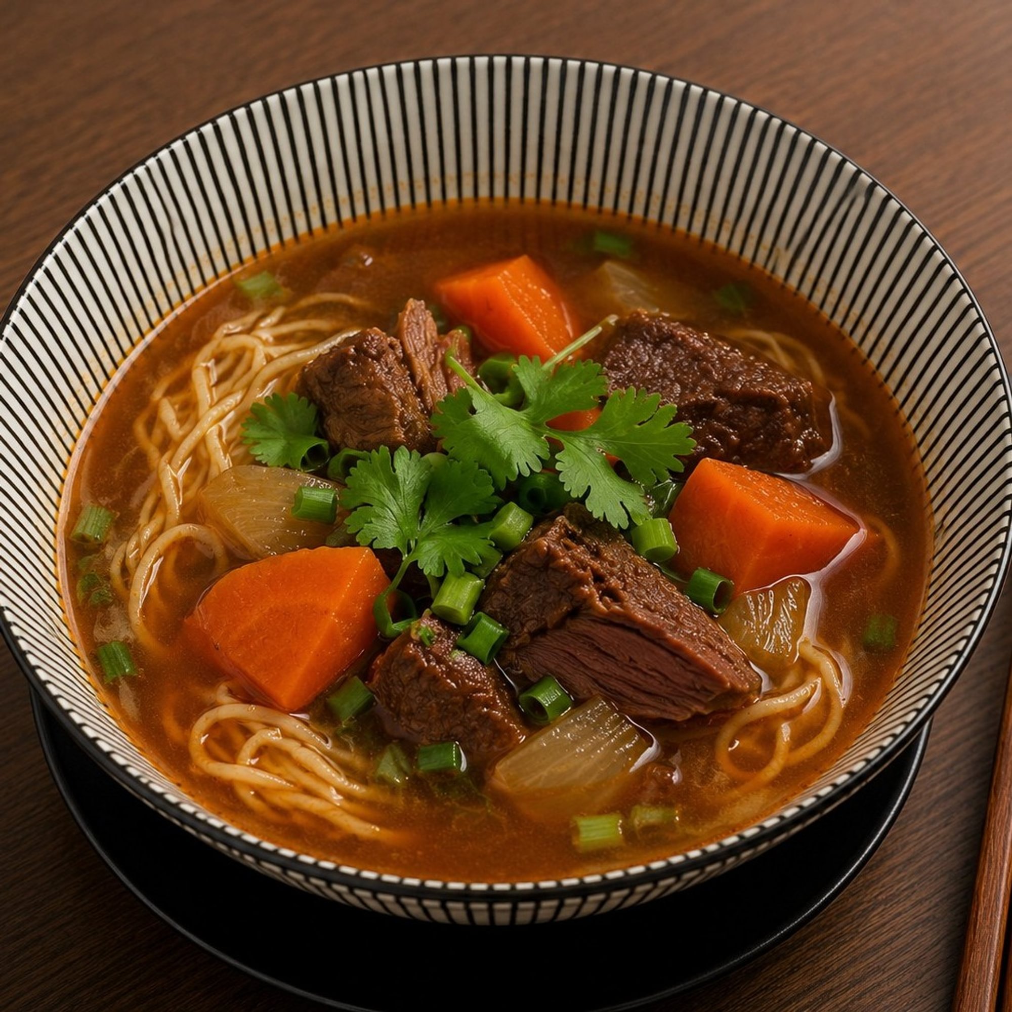 Beef Stew Egg Noodle Soup (Bò Kho)