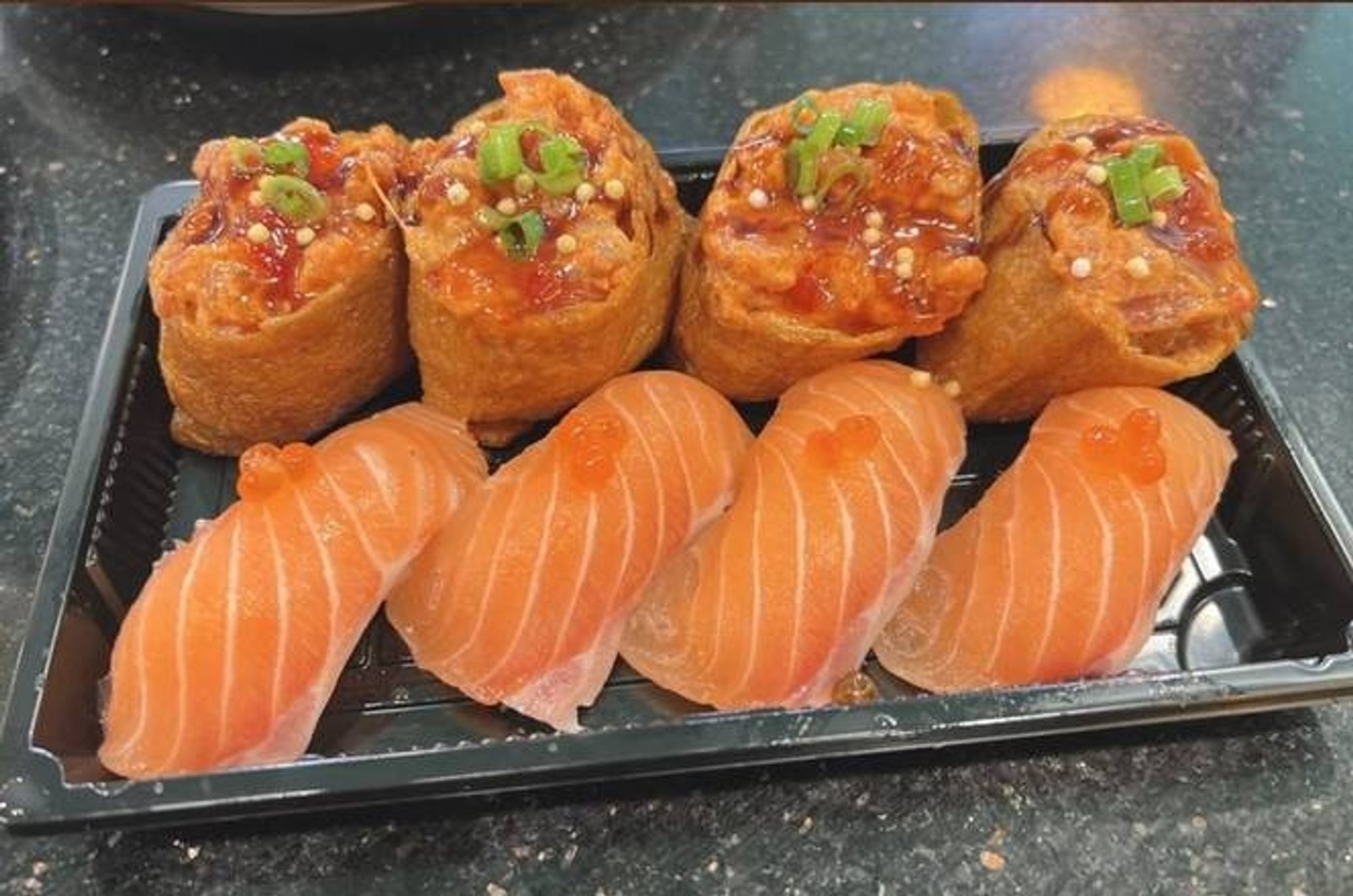 C4 Spicy Ahi Bomb+ Salmon Nigiri