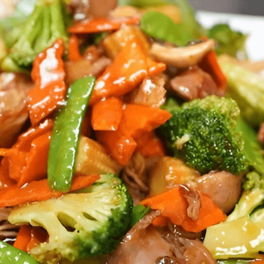 Roast Pork Pan Fried Noodles