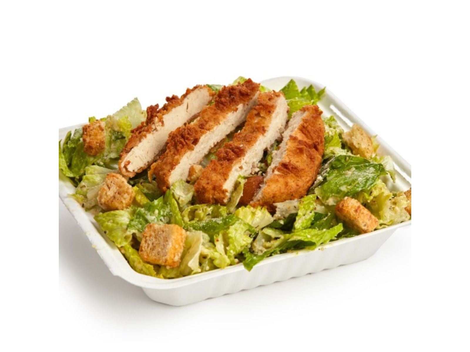 Crispy Chik'n Caesar Salad