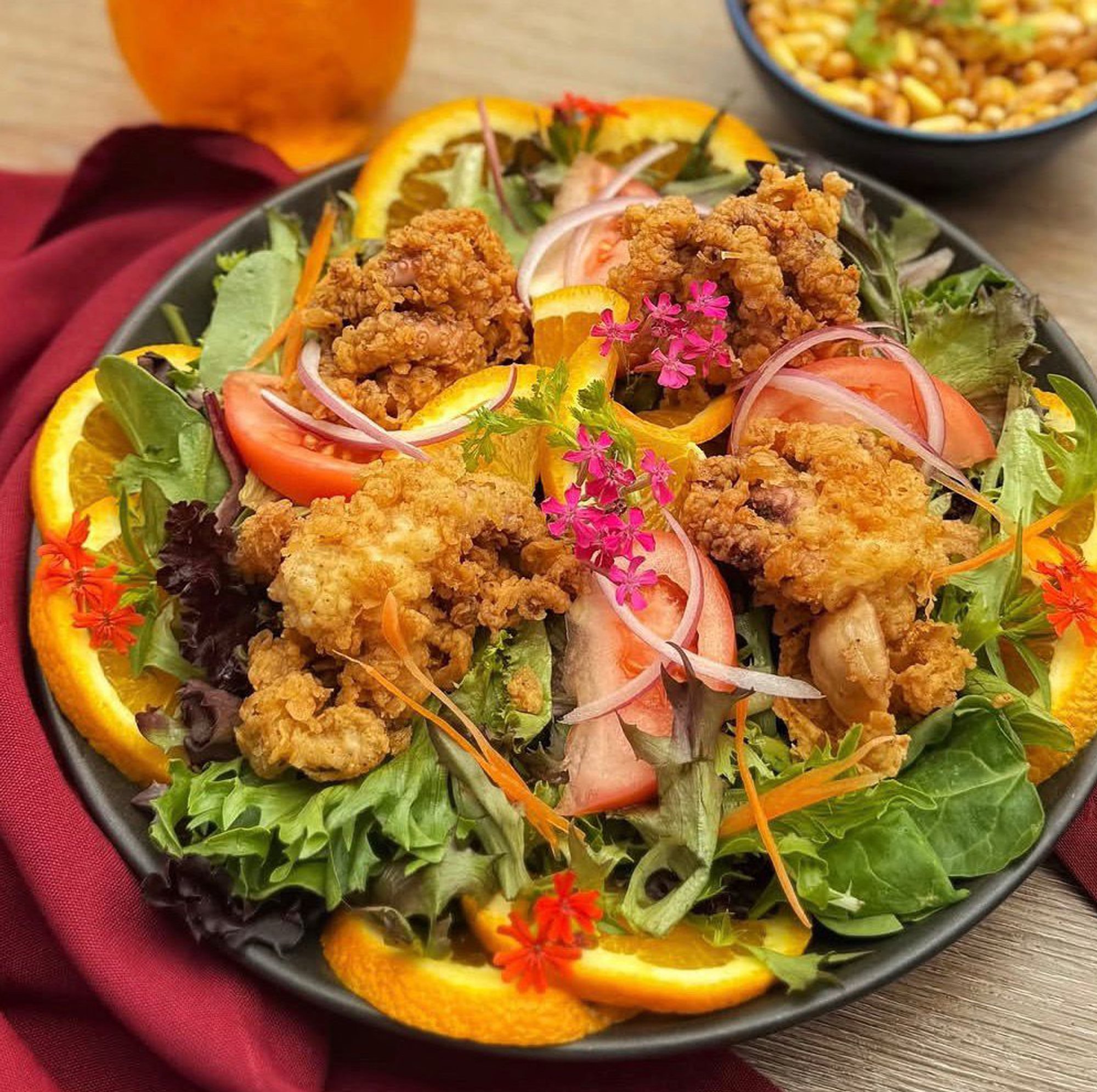 Octopus & Orange Salad