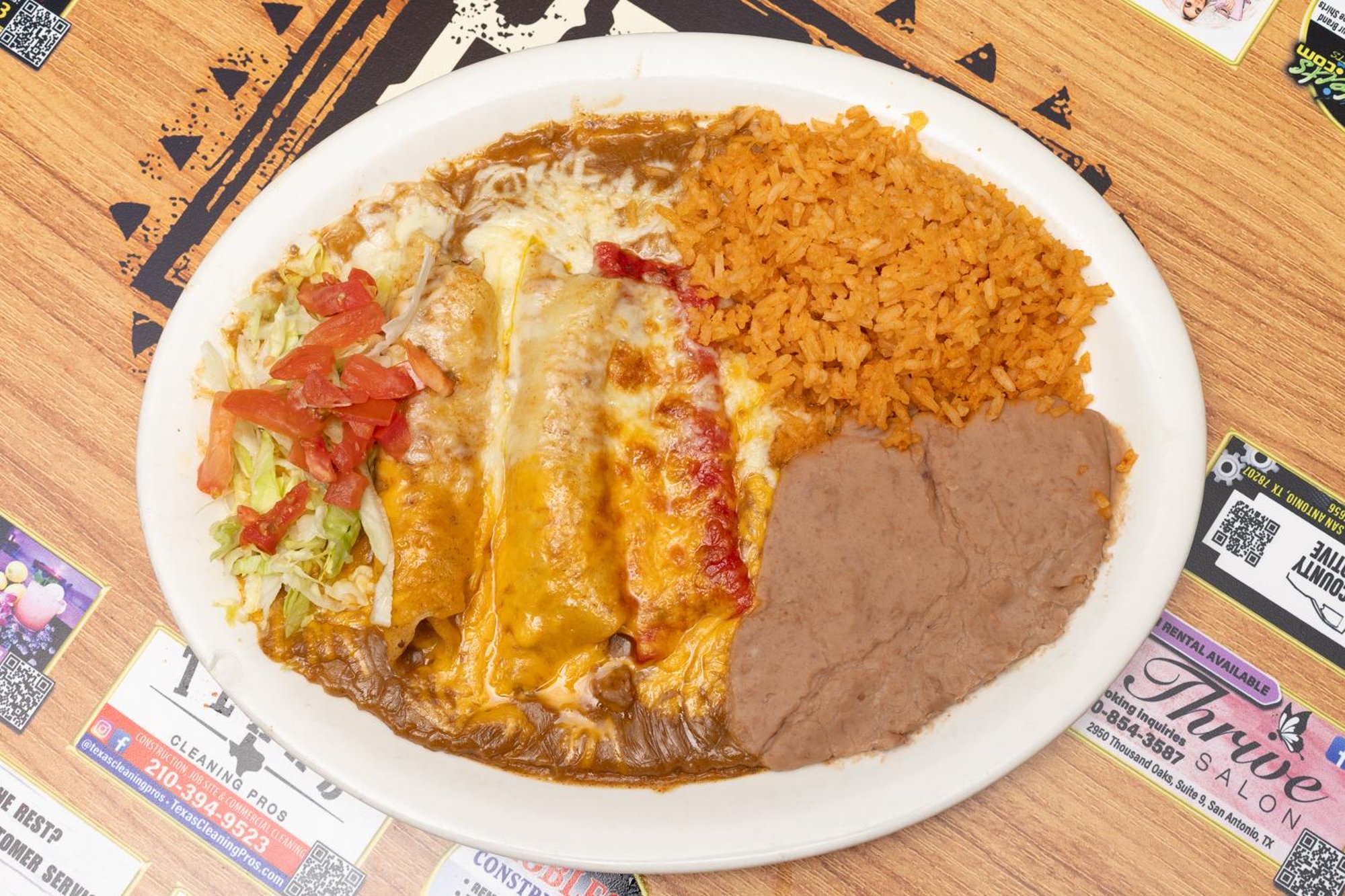 Cheese Enchilada Plate