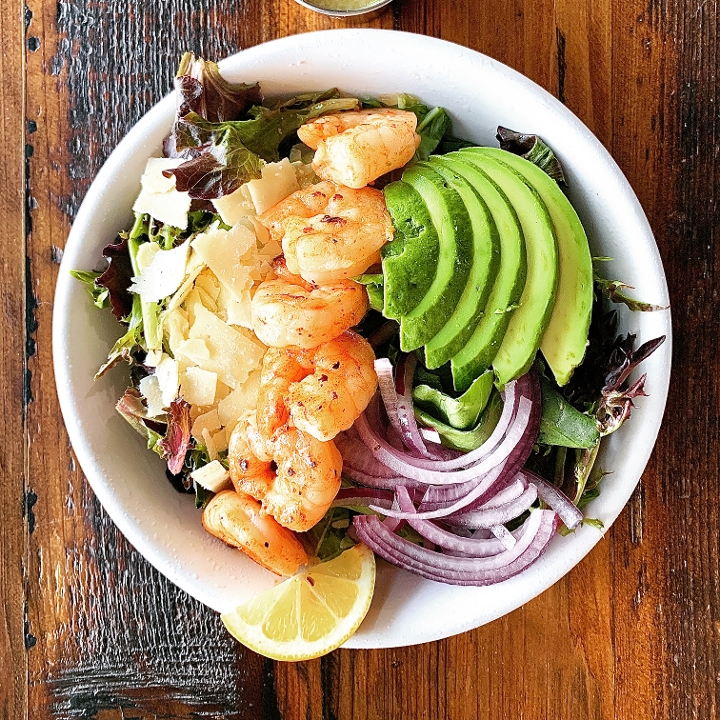 Sautéed Lemon-Garlic Shrimp Salad
