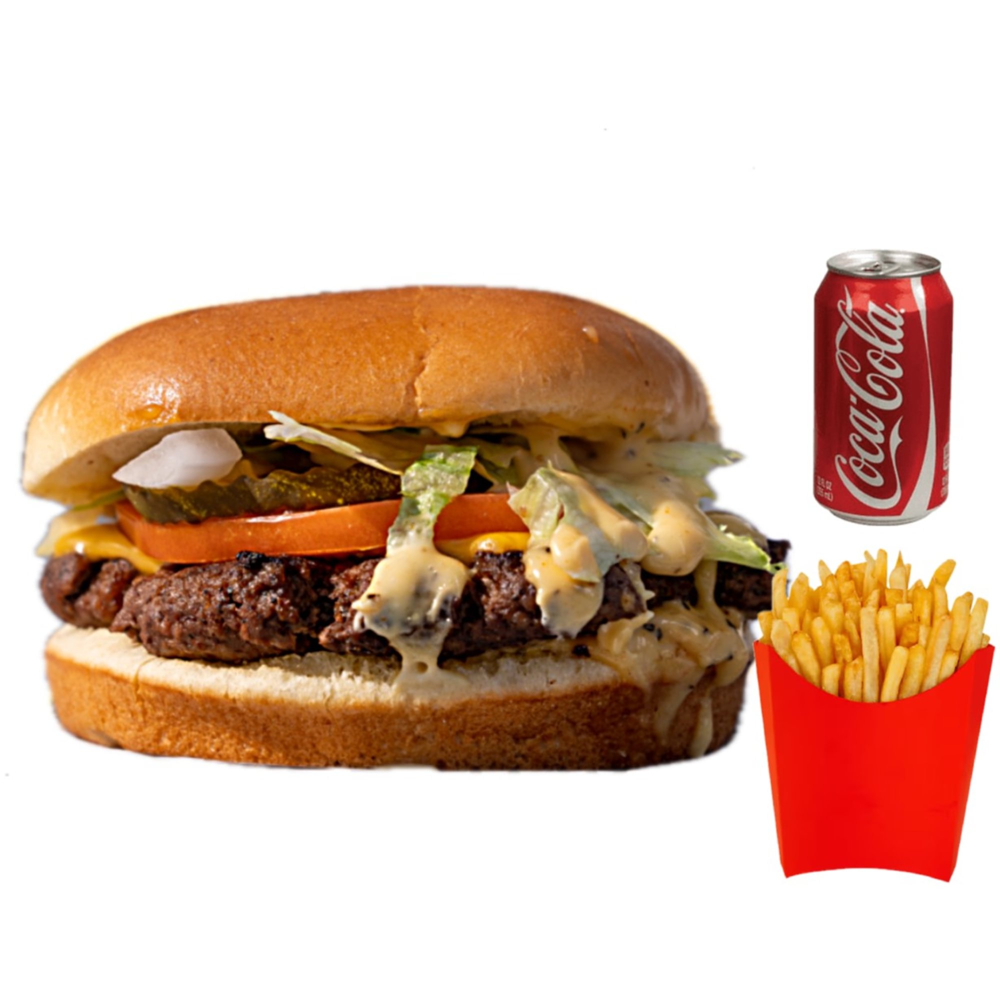 Student Burger Combo: Fries + drink