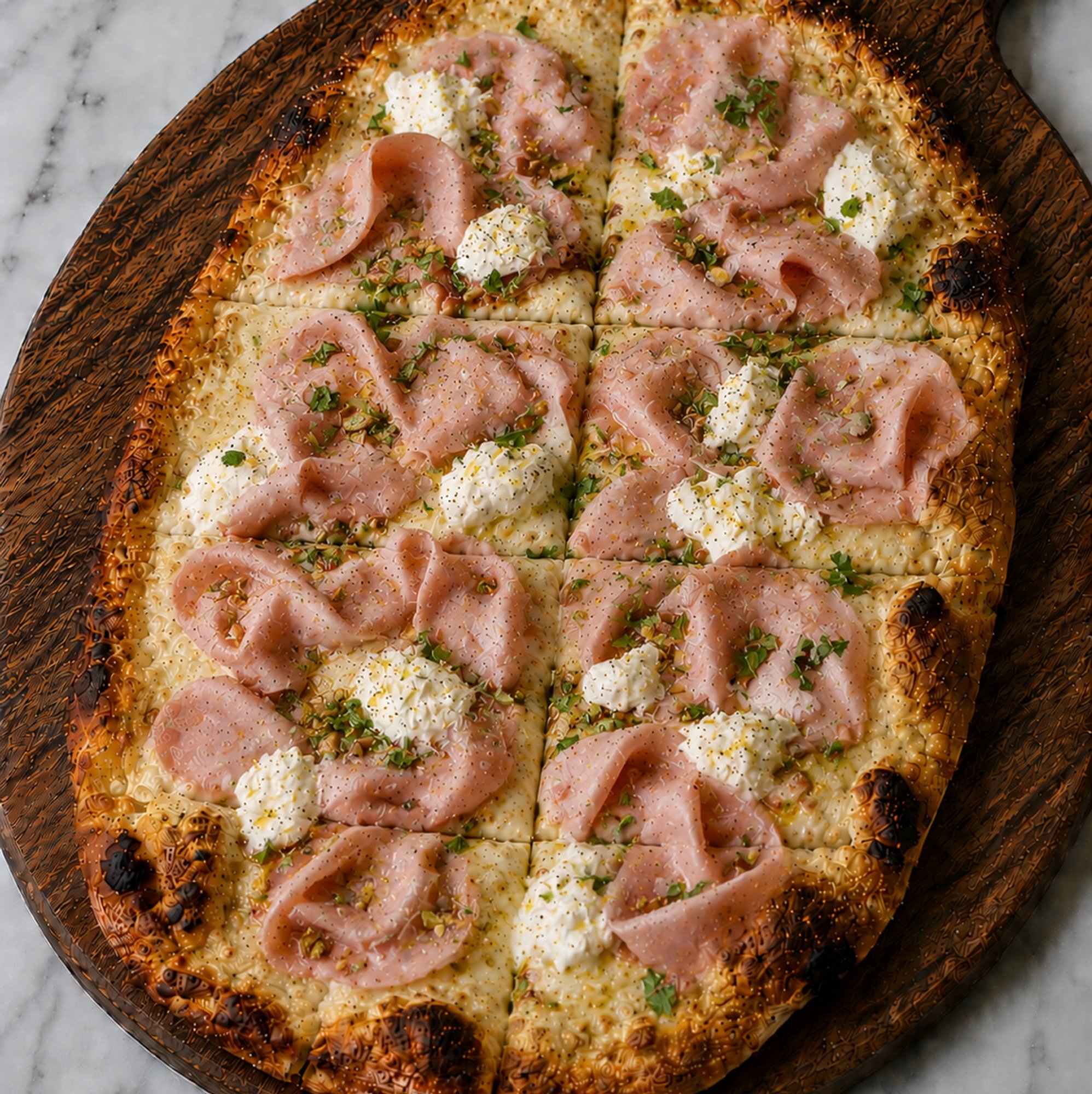 Roman Mortadella Pizza
