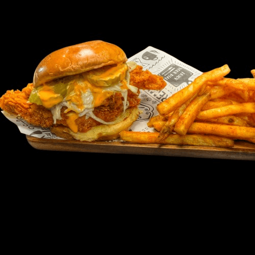 🌶️🔥 Spicy Zinger Burger w/Fries