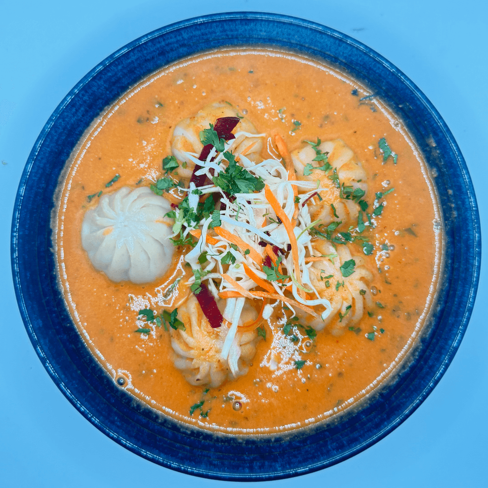 Veg. Soup (Jhol) Mo:Mo (10Pcs)