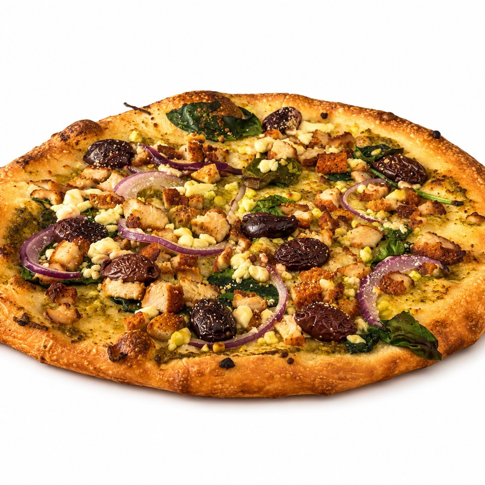 Mediterranean Pesto Pizza