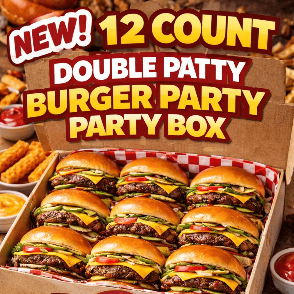 Double Patty Box (12 double patty)
