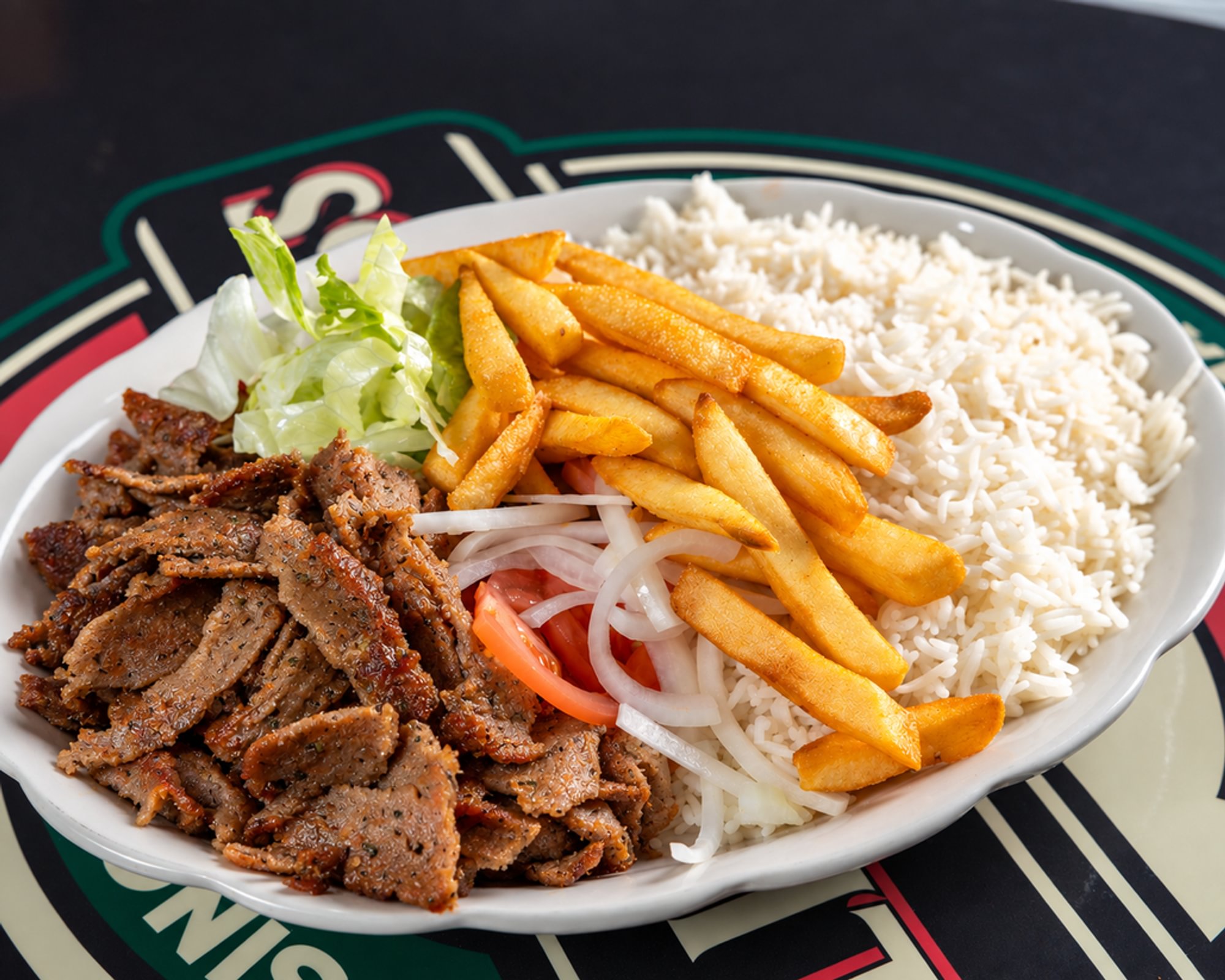 Gyros w/Rice (Regular) Platter