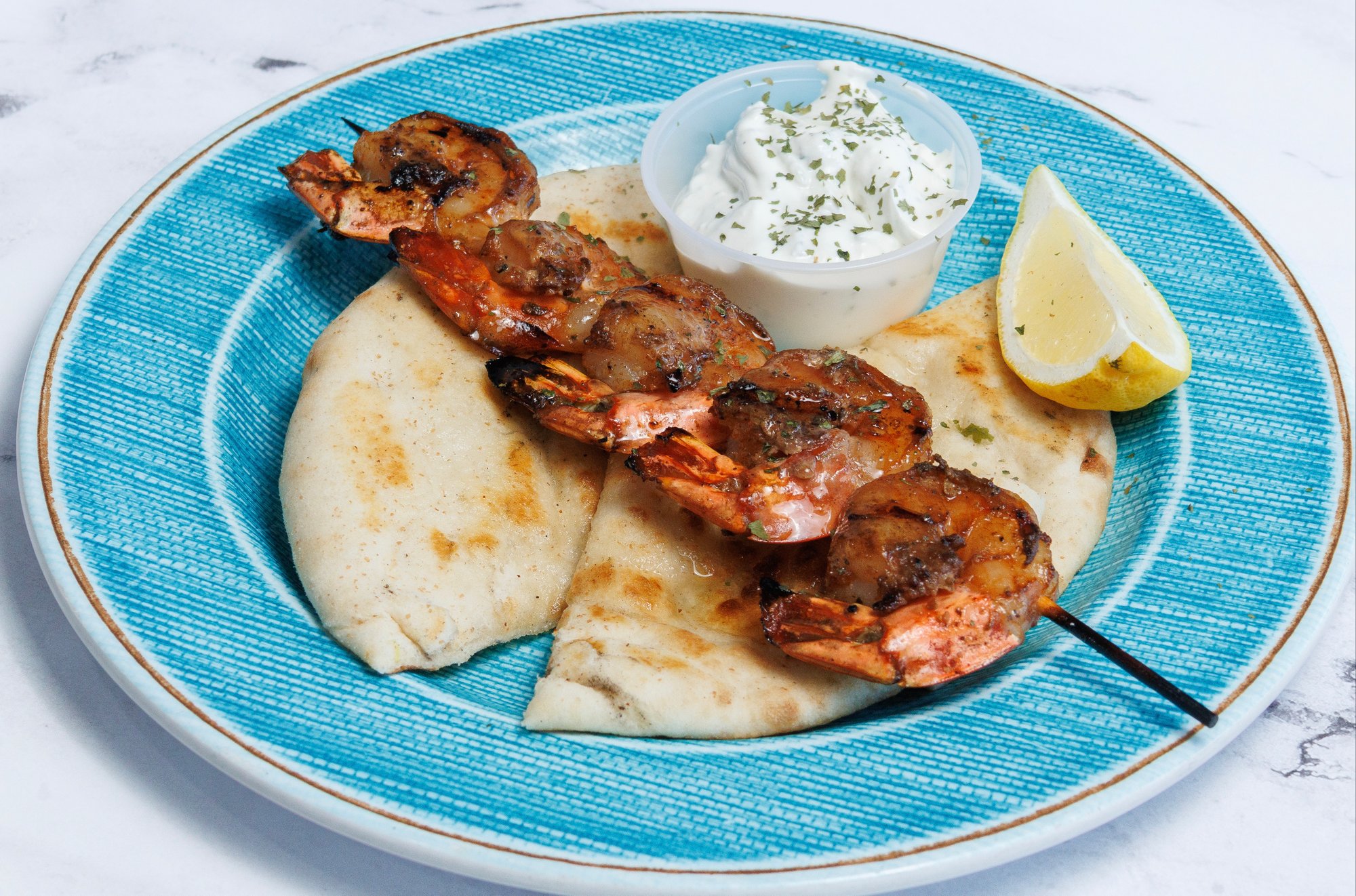 GRILLED SHRIMP (5pcs) (GREEK STYLE)