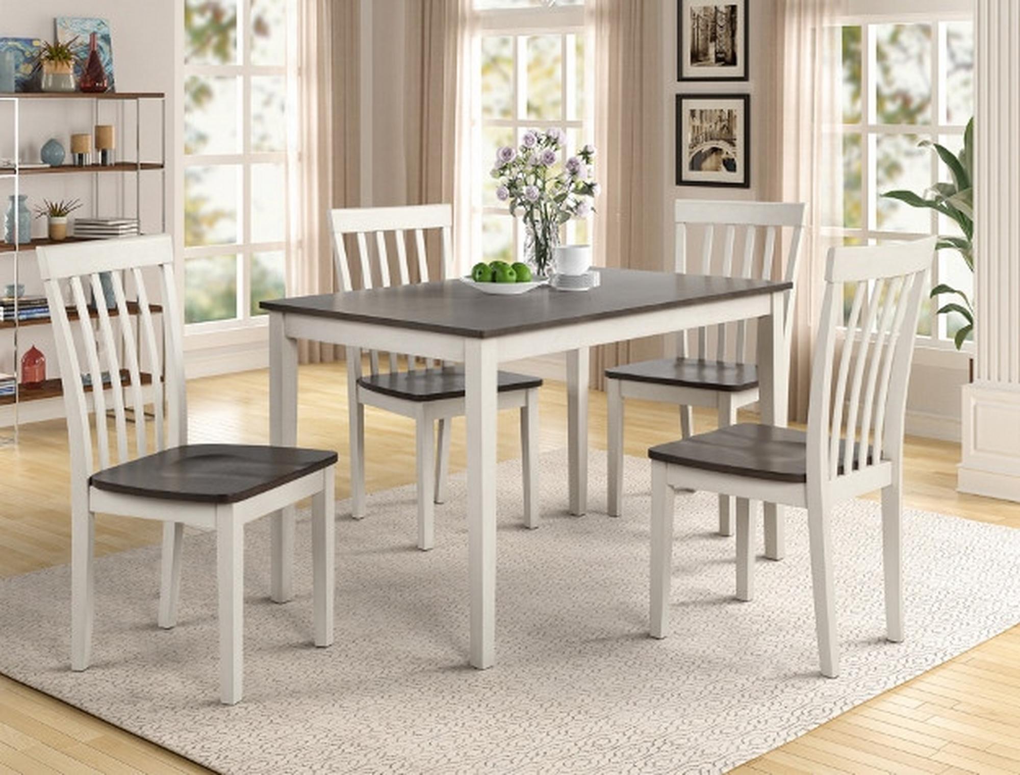 5 - Piece Brody Dinette White & Grey