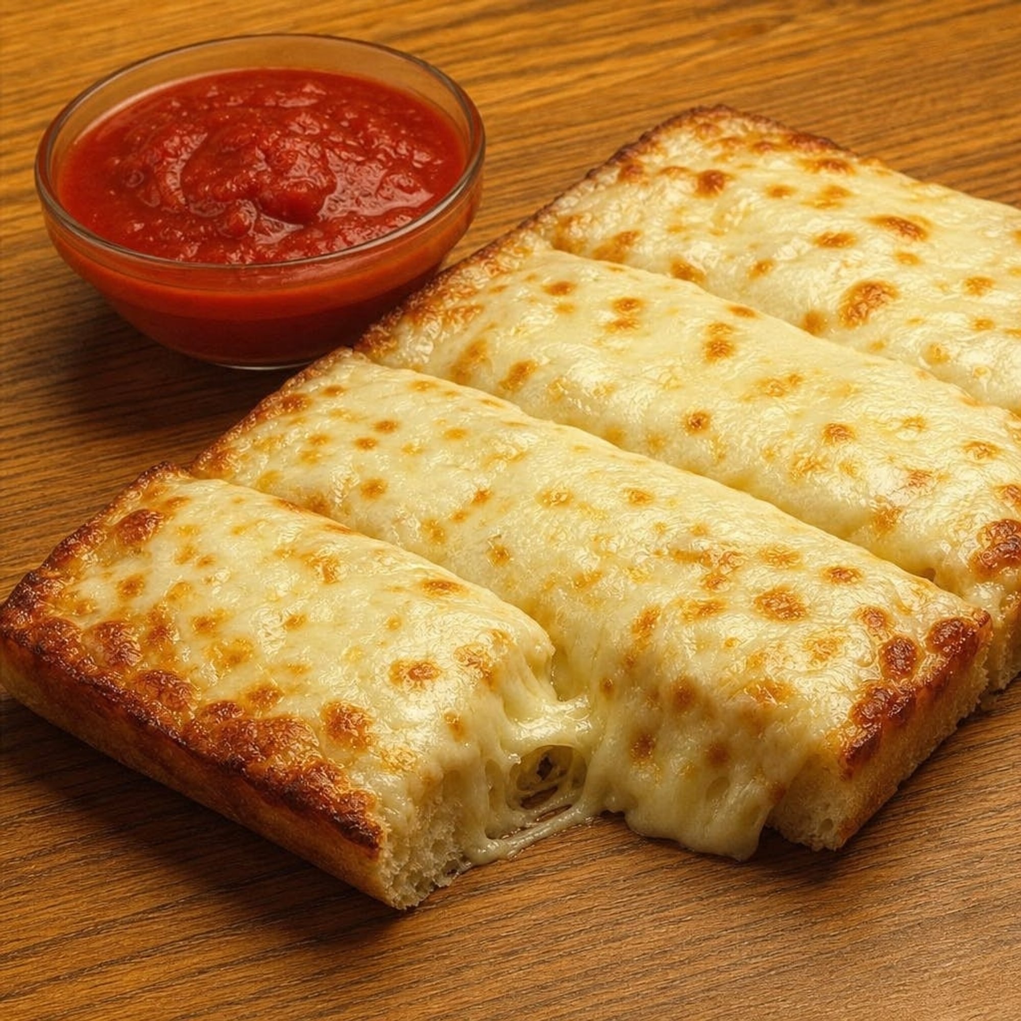 Cheese Bread with Marinara Sauce