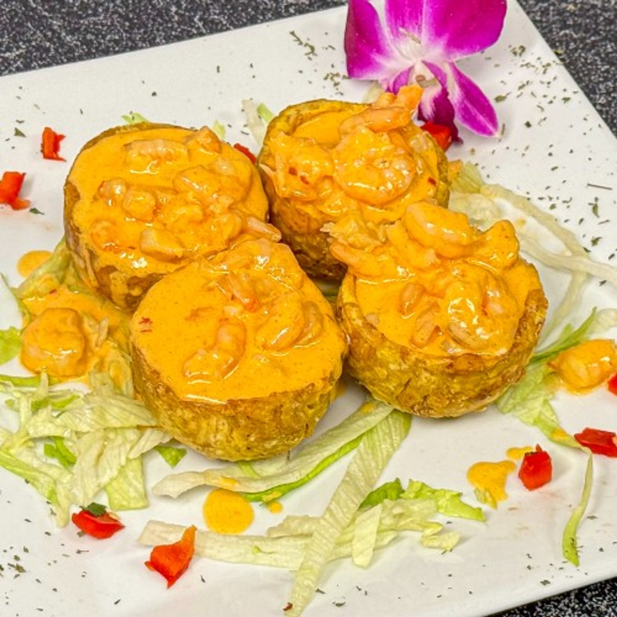 Tostones Con Camarones