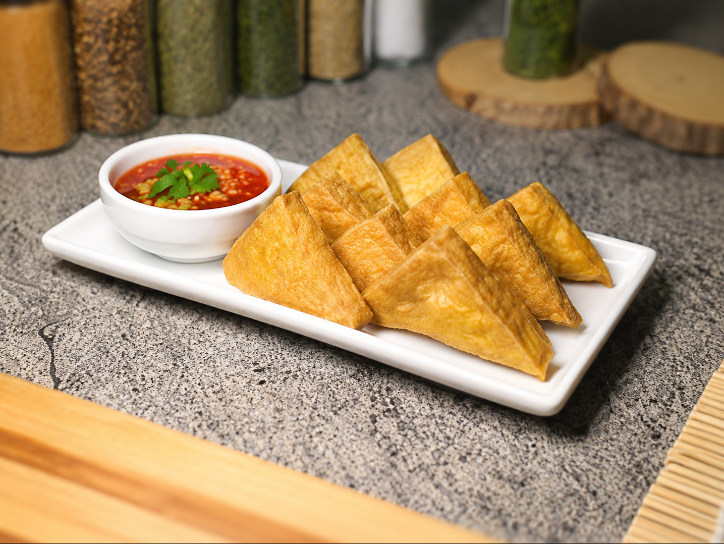 Golden Crispy Tofu