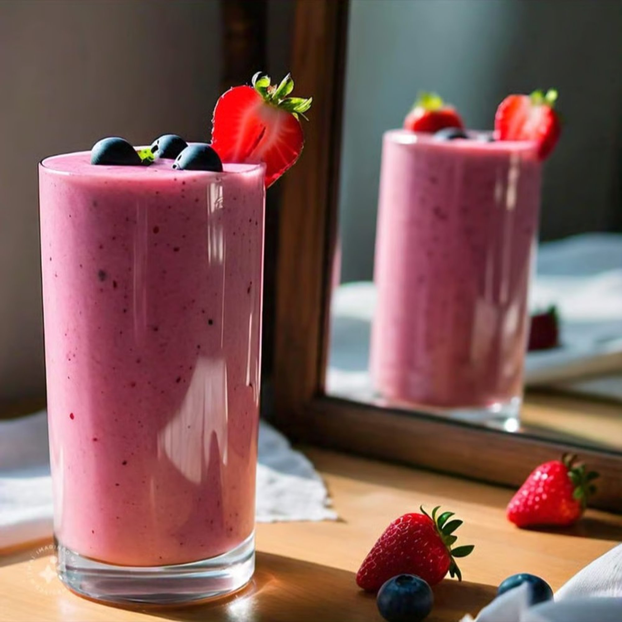 Blueberry Strawberry Banana Blast Smoothie