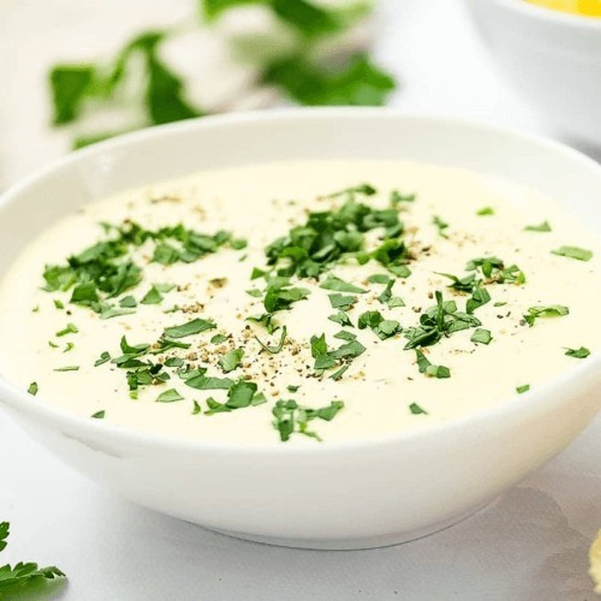 Bowl of Alfredo Dipping Sauce