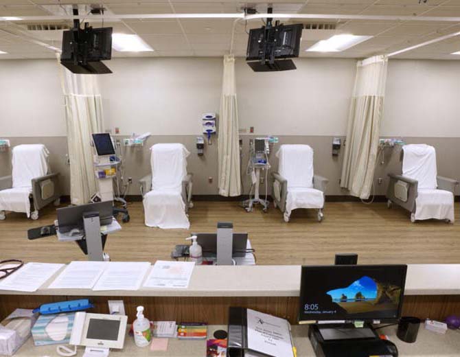 A view of the treatment rooms at Azura Surgery Center Cherry Hill