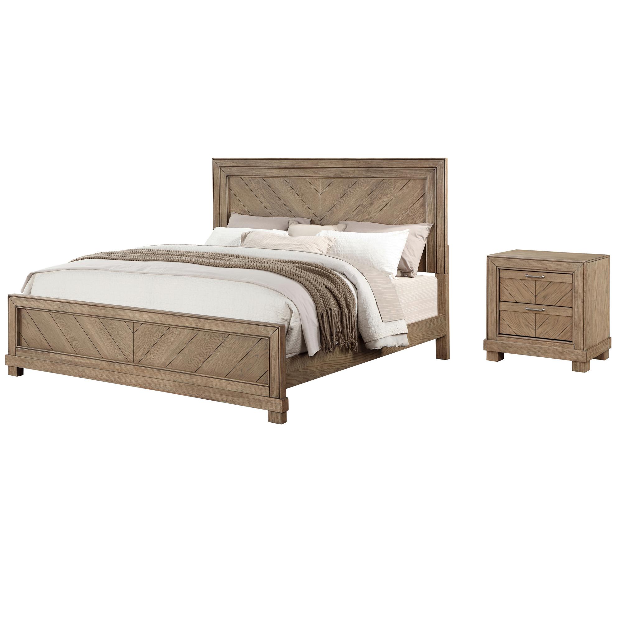 King Montana Bed & Nightstand