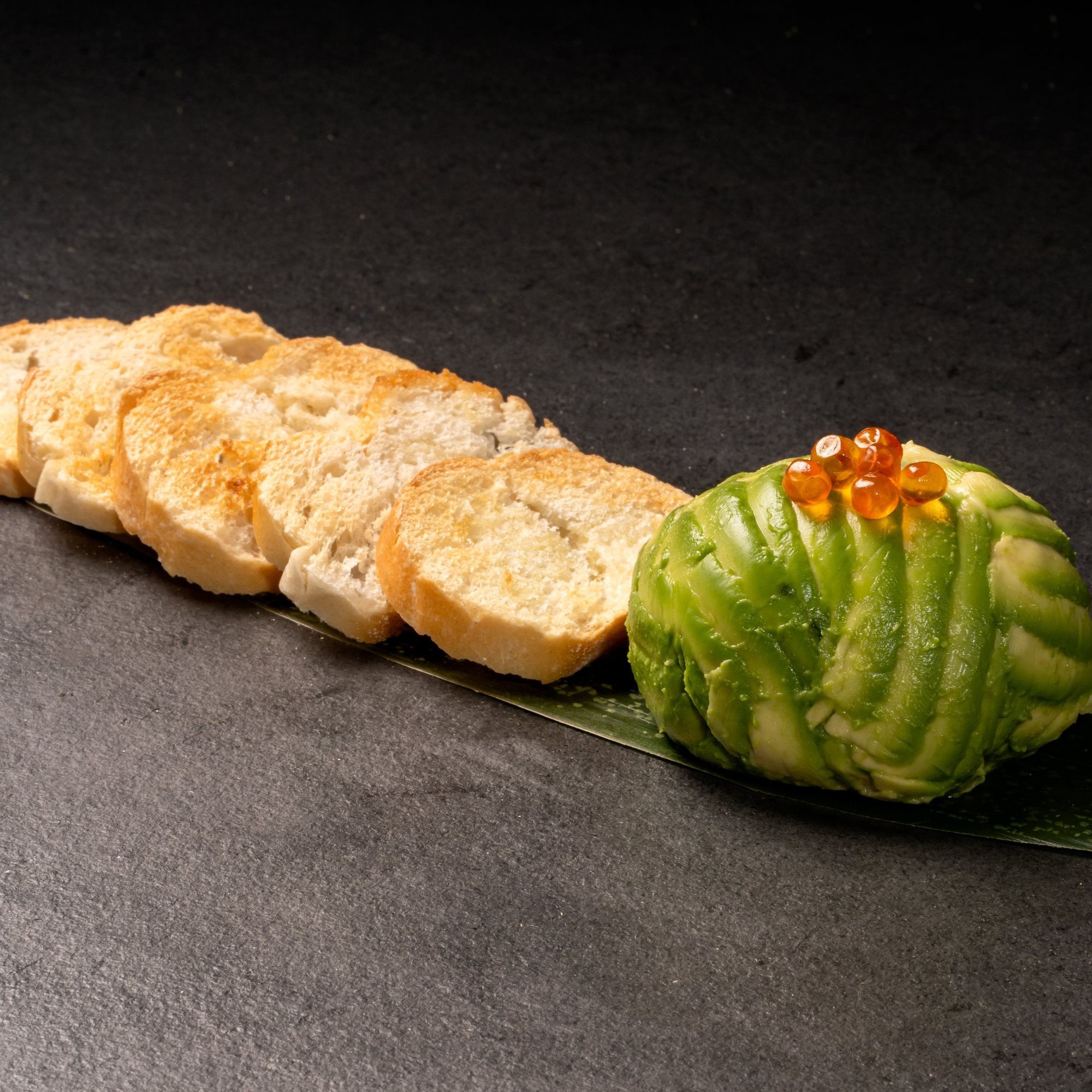Spicy Salmon Bomb Tartare Crostini