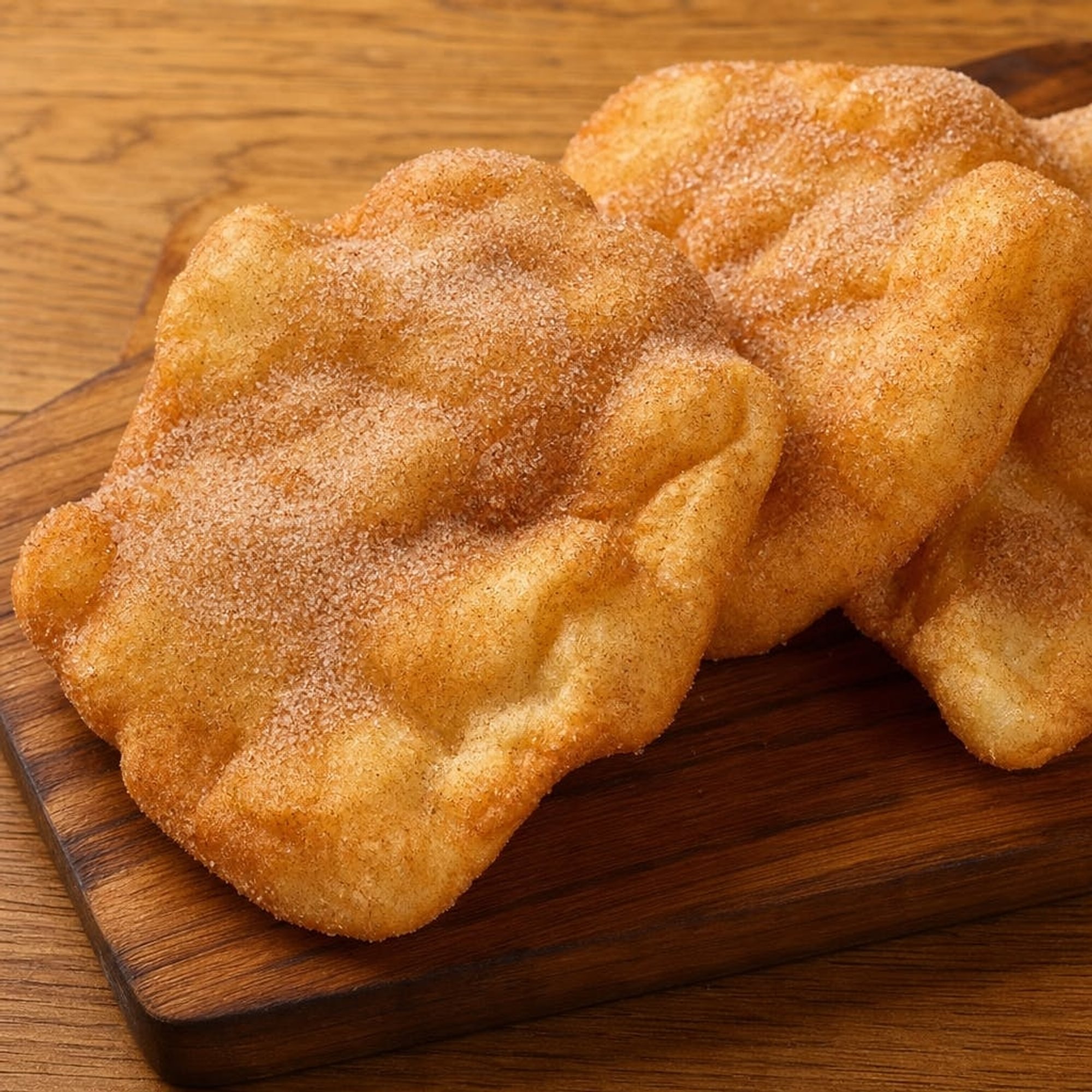 Fried Dough with Cinnamon & Sugar