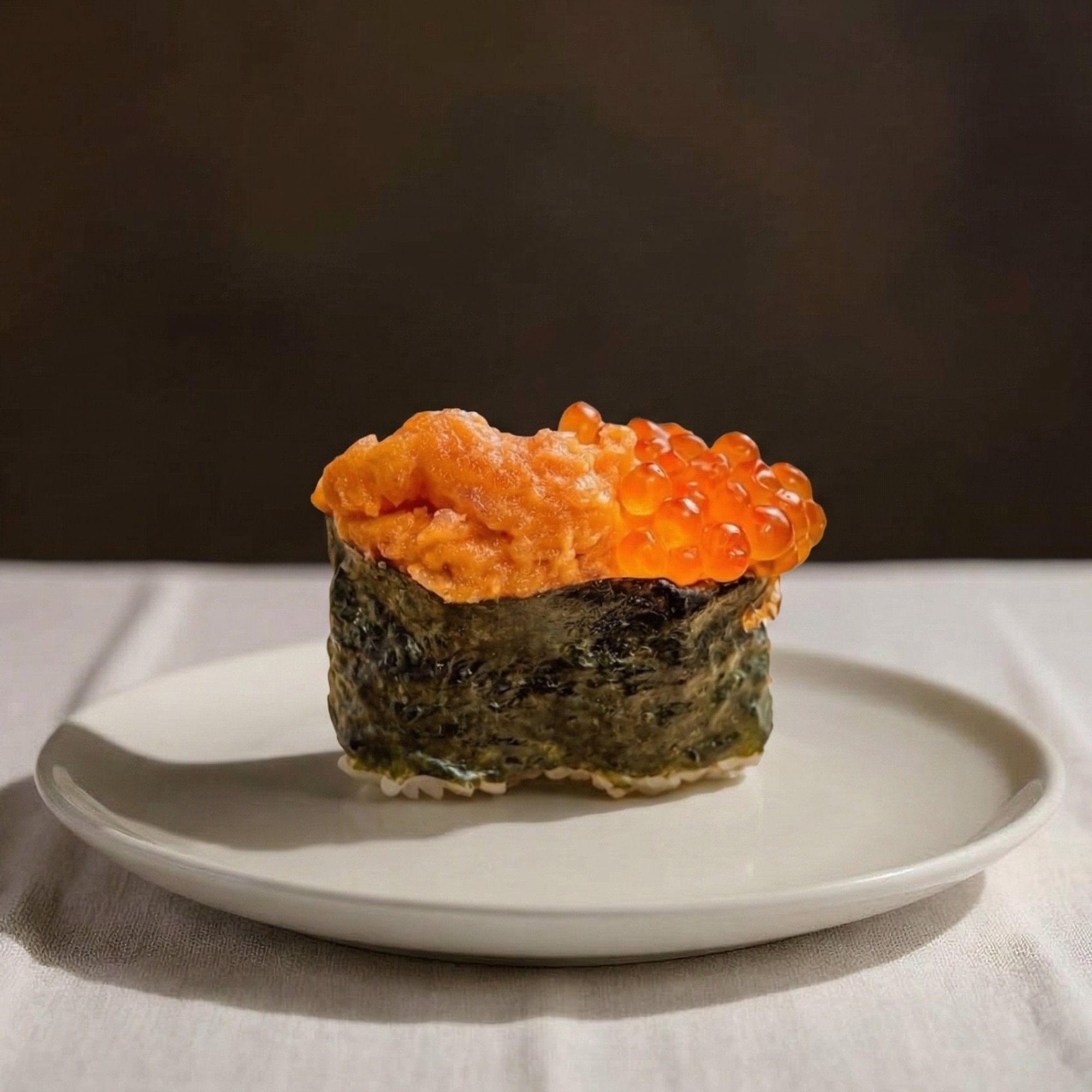 Spicy Tuna Ikura Scallion Gunkan